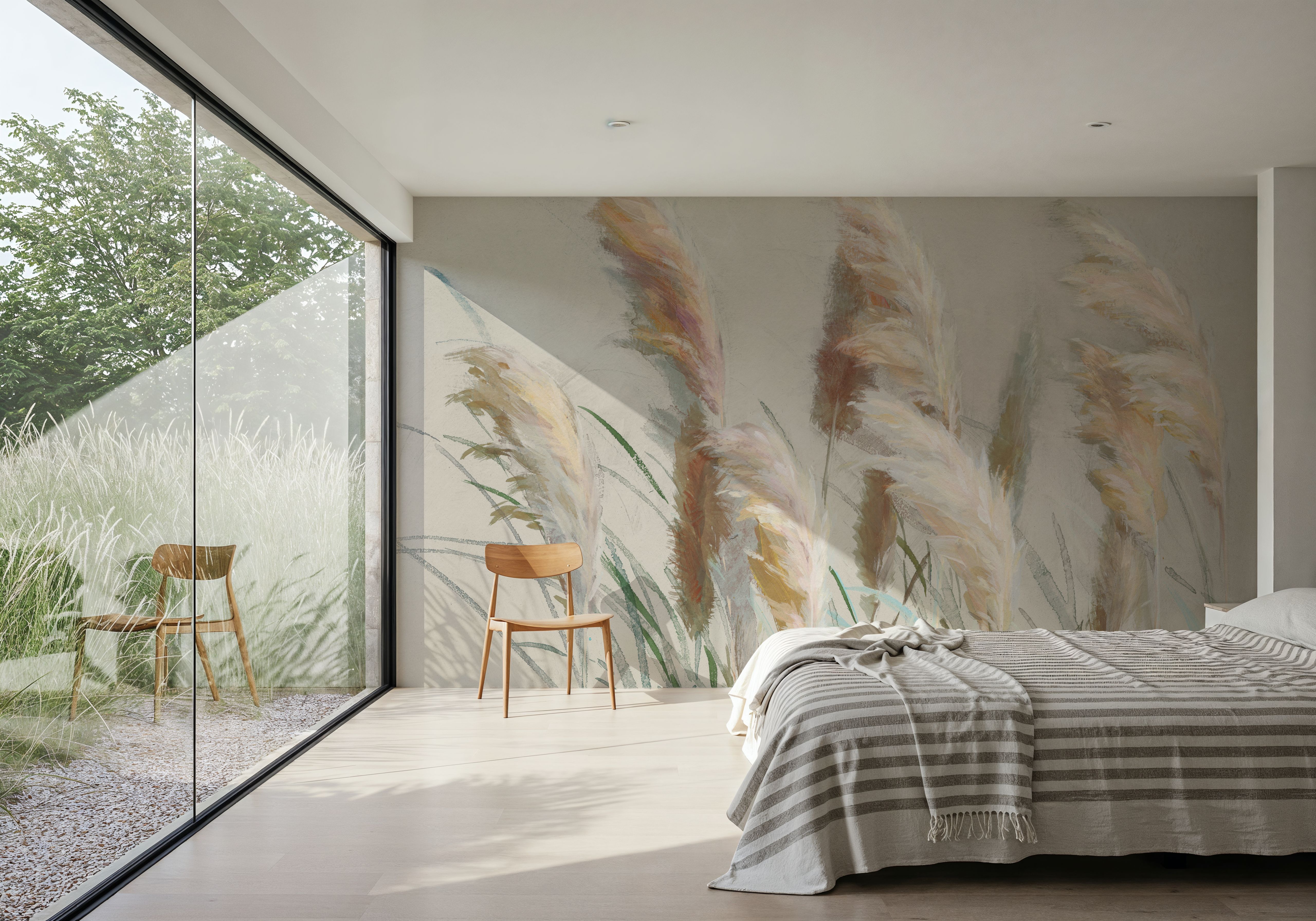 Neutral Pampas Grasses