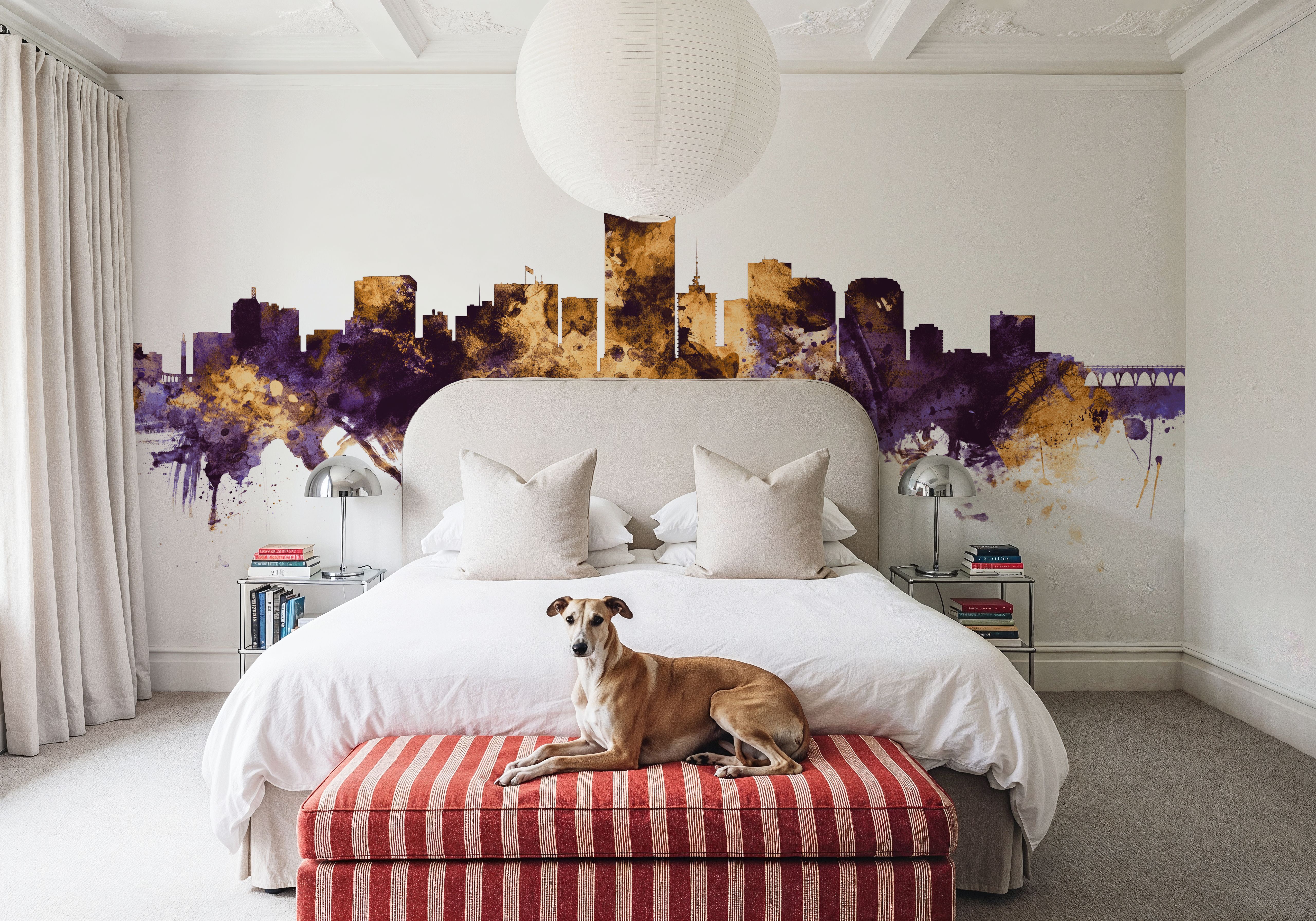 Richmond Virginia Skyline Purple & Gold