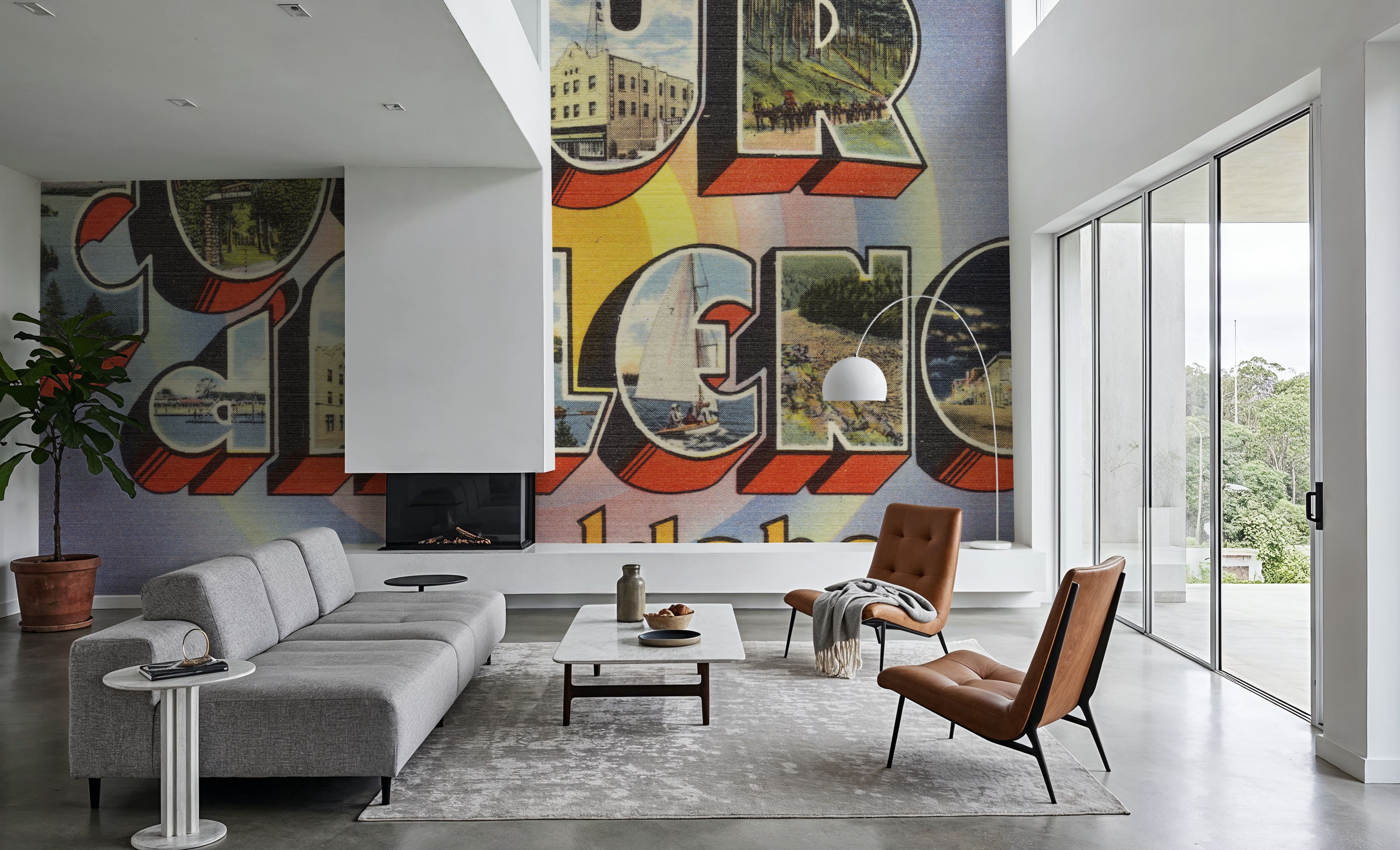 Greetings from Coeur d'Alene - Screenprint Postcard