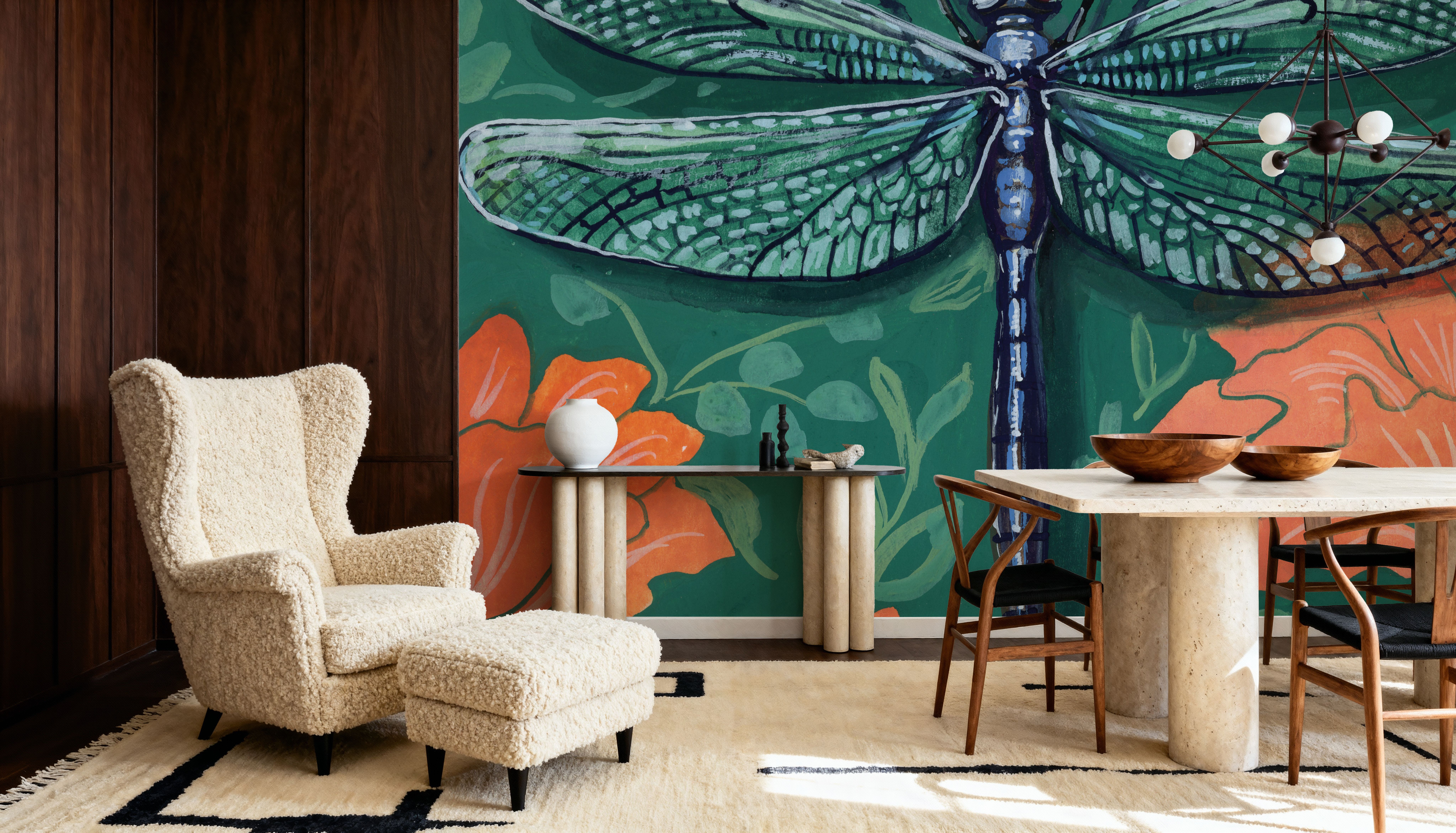 Dragonfly on The Wall