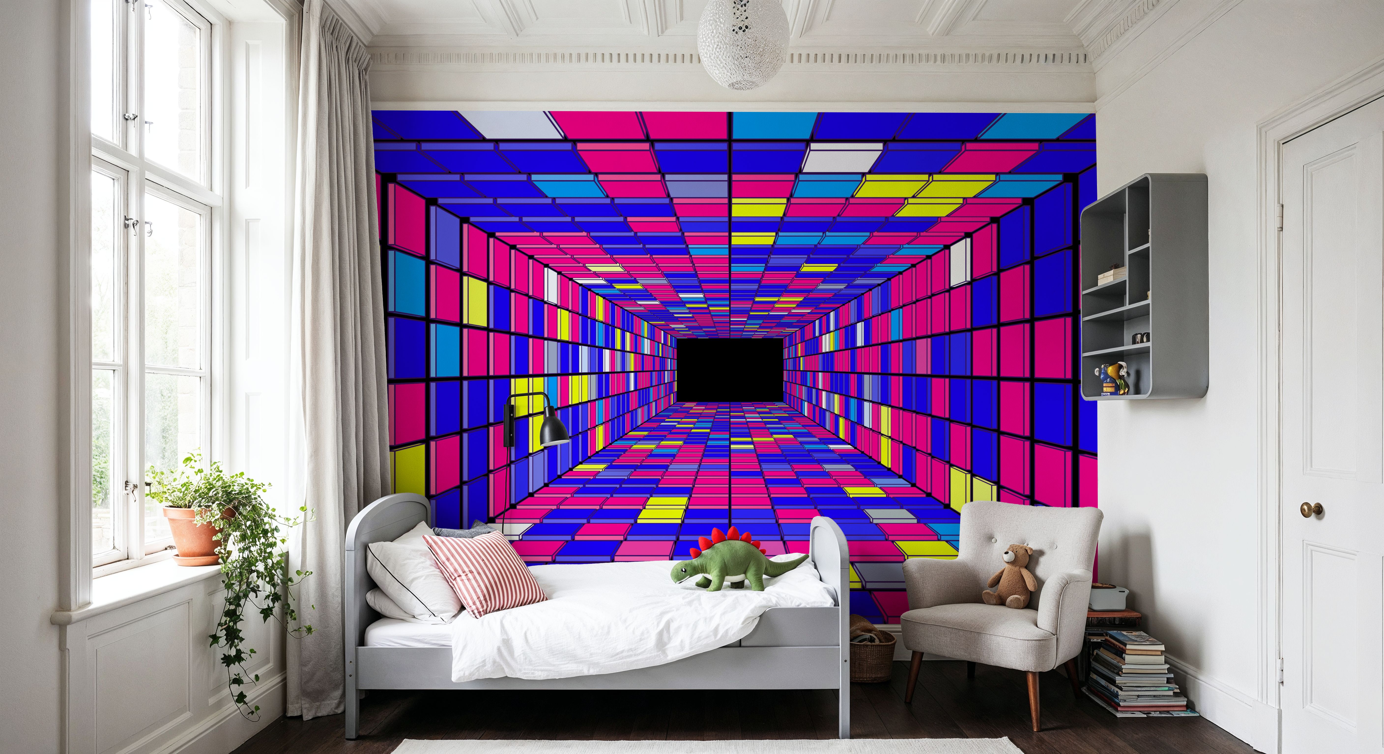 Retro Game Tunnel, Purple