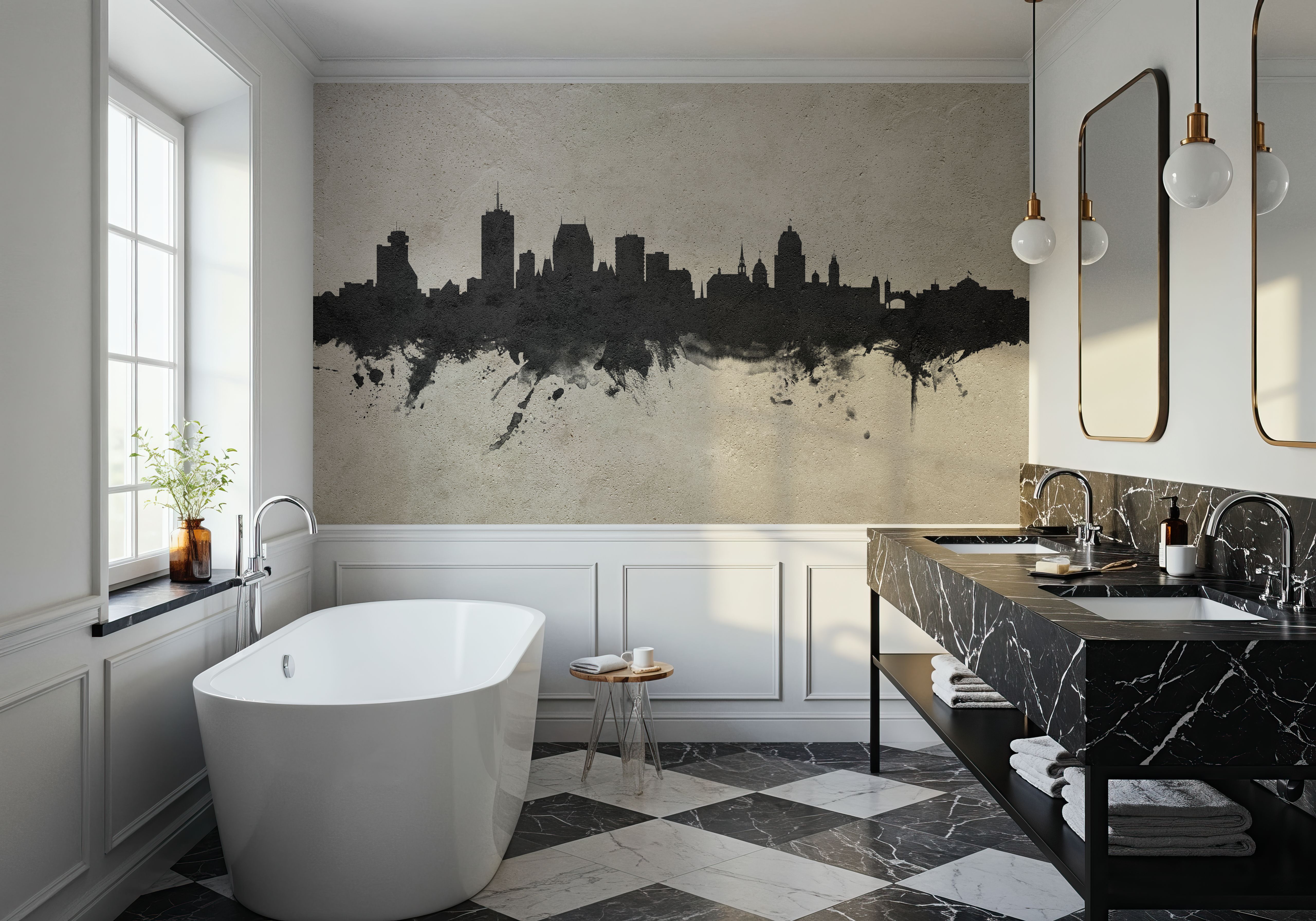 Quebec Canada Skyline Concrete