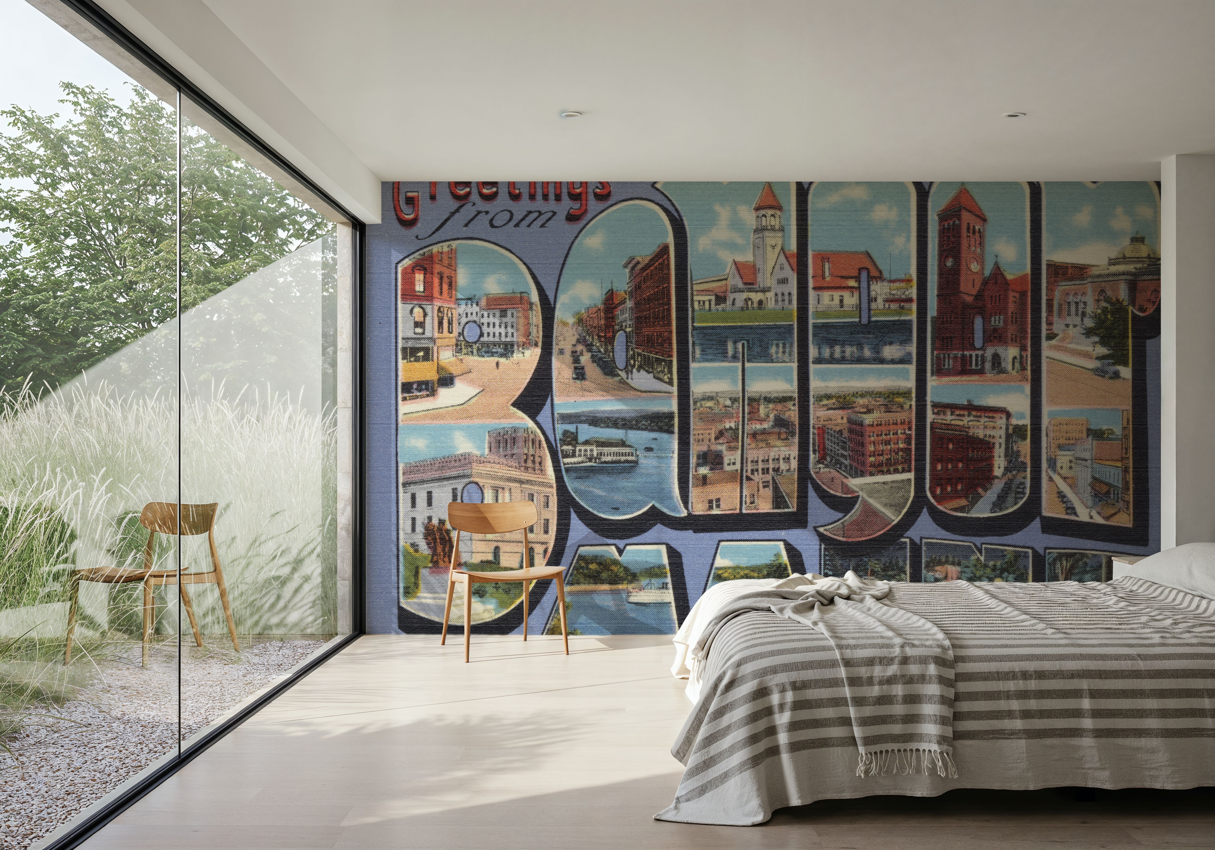 Greetings from Bangor - Screenprint Postcard