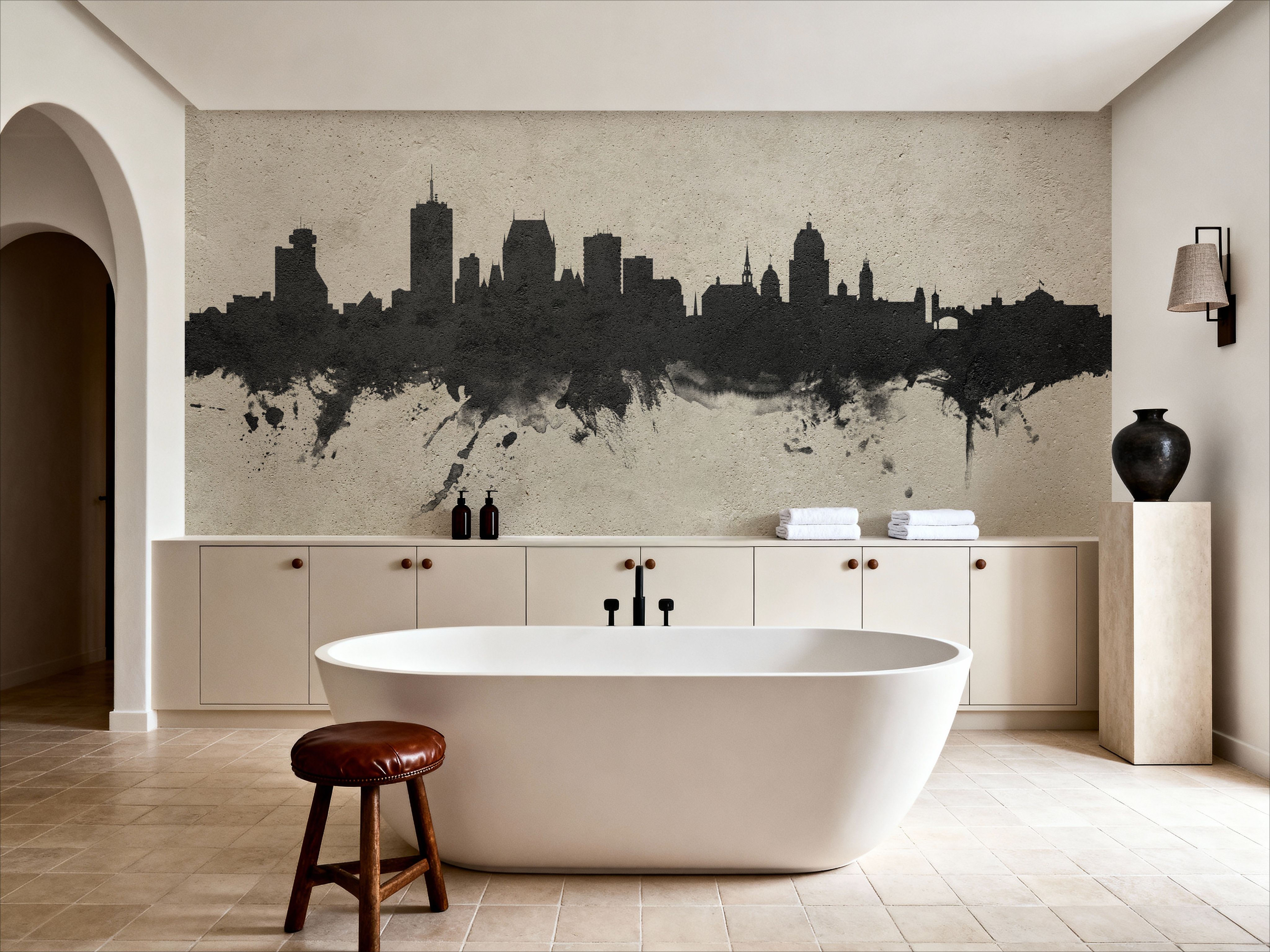 Quebec Canada Skyline Concrete