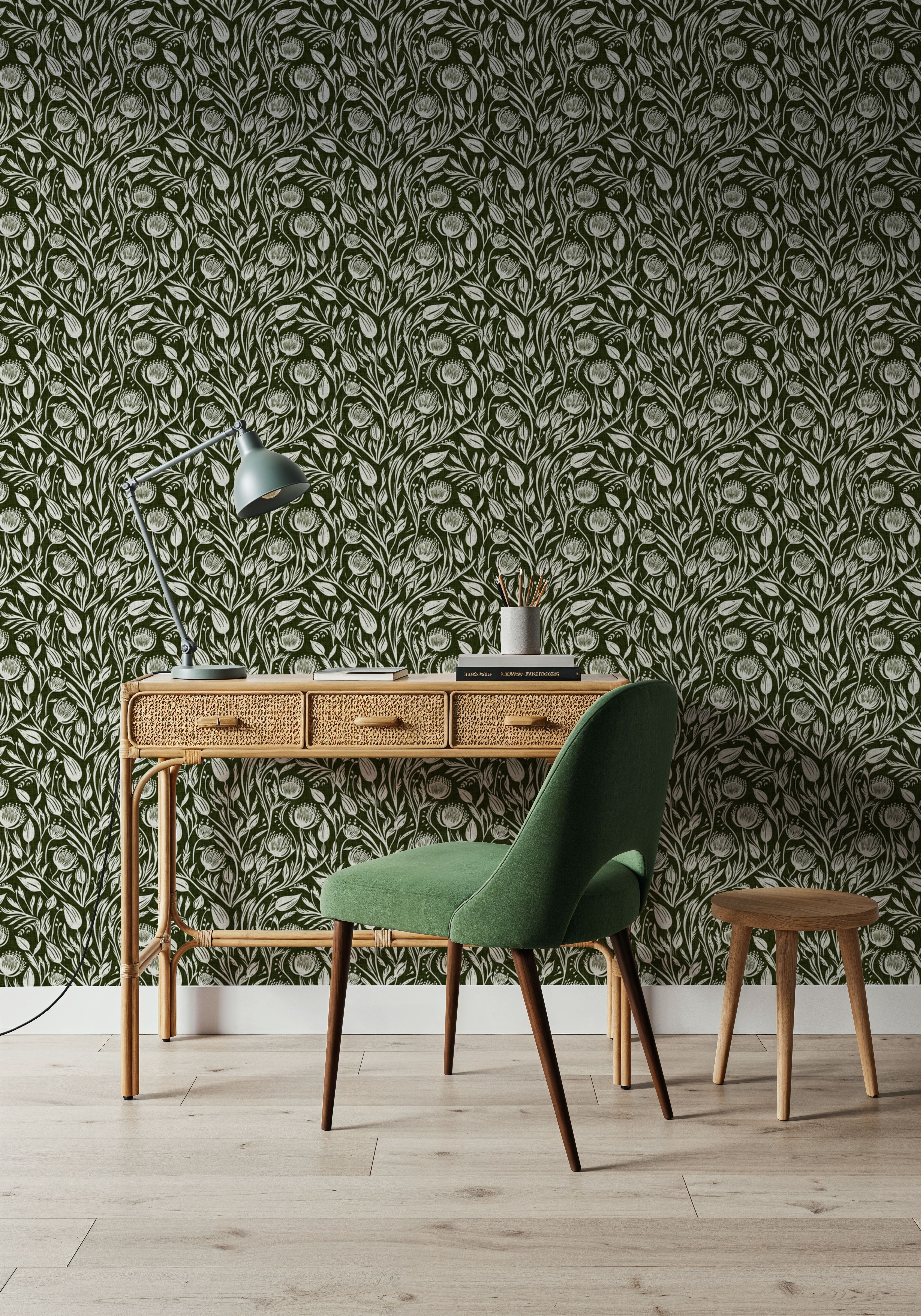 Red Clovers, Forest Green