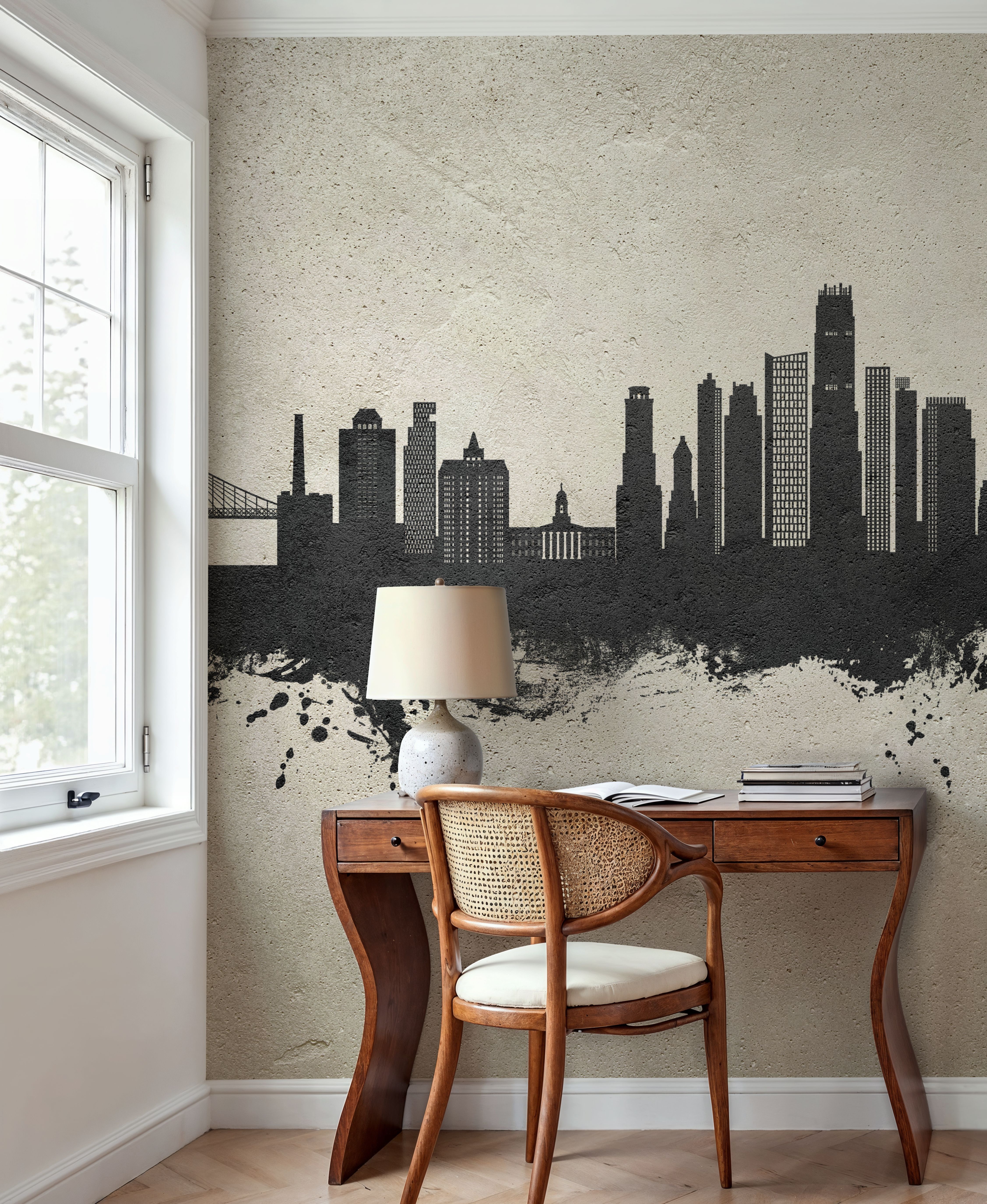 Brooklyn New York Skyline Concrete