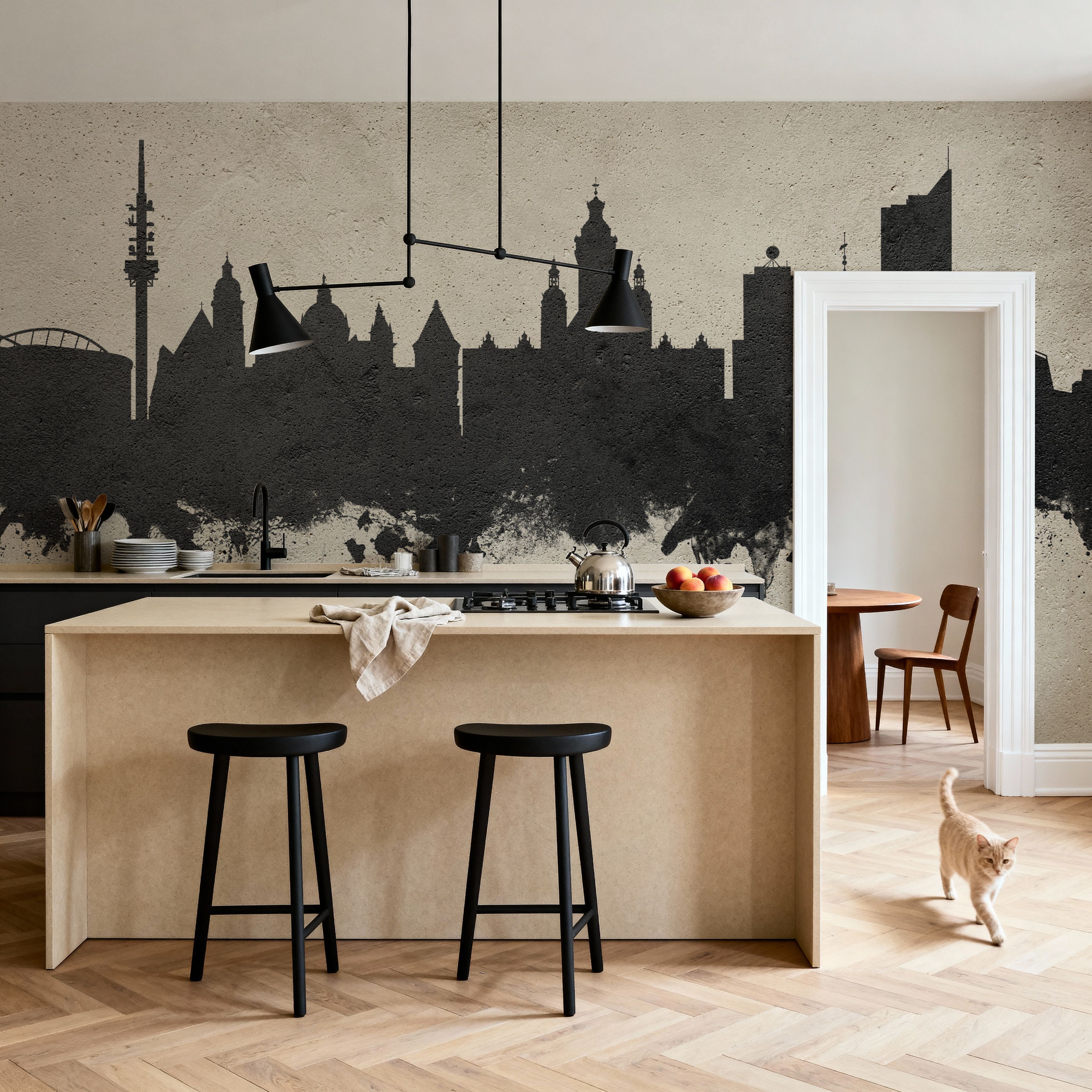 Leipzig Germany Skyline Concrete