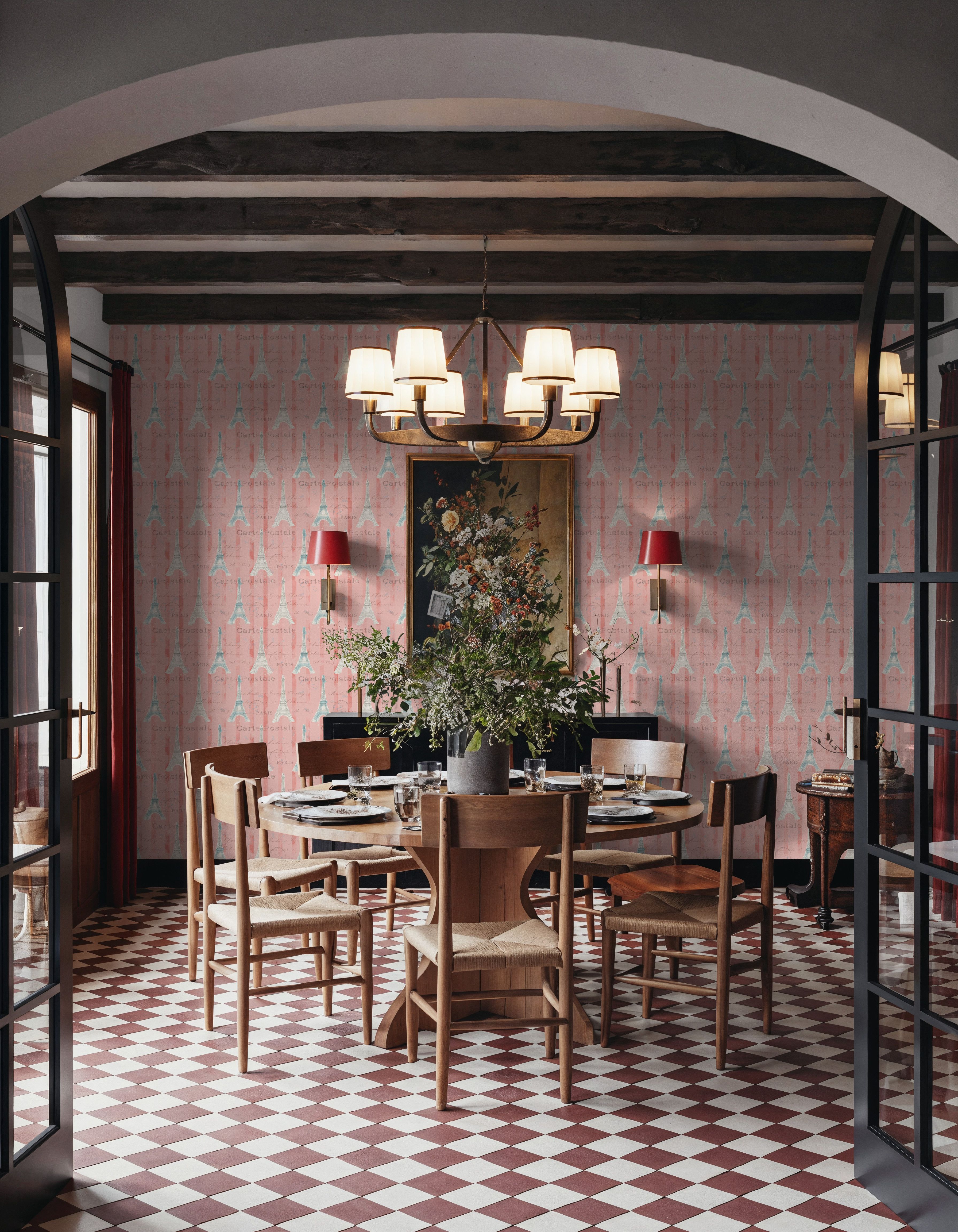 Greetings from Paris Red, Wallpaper