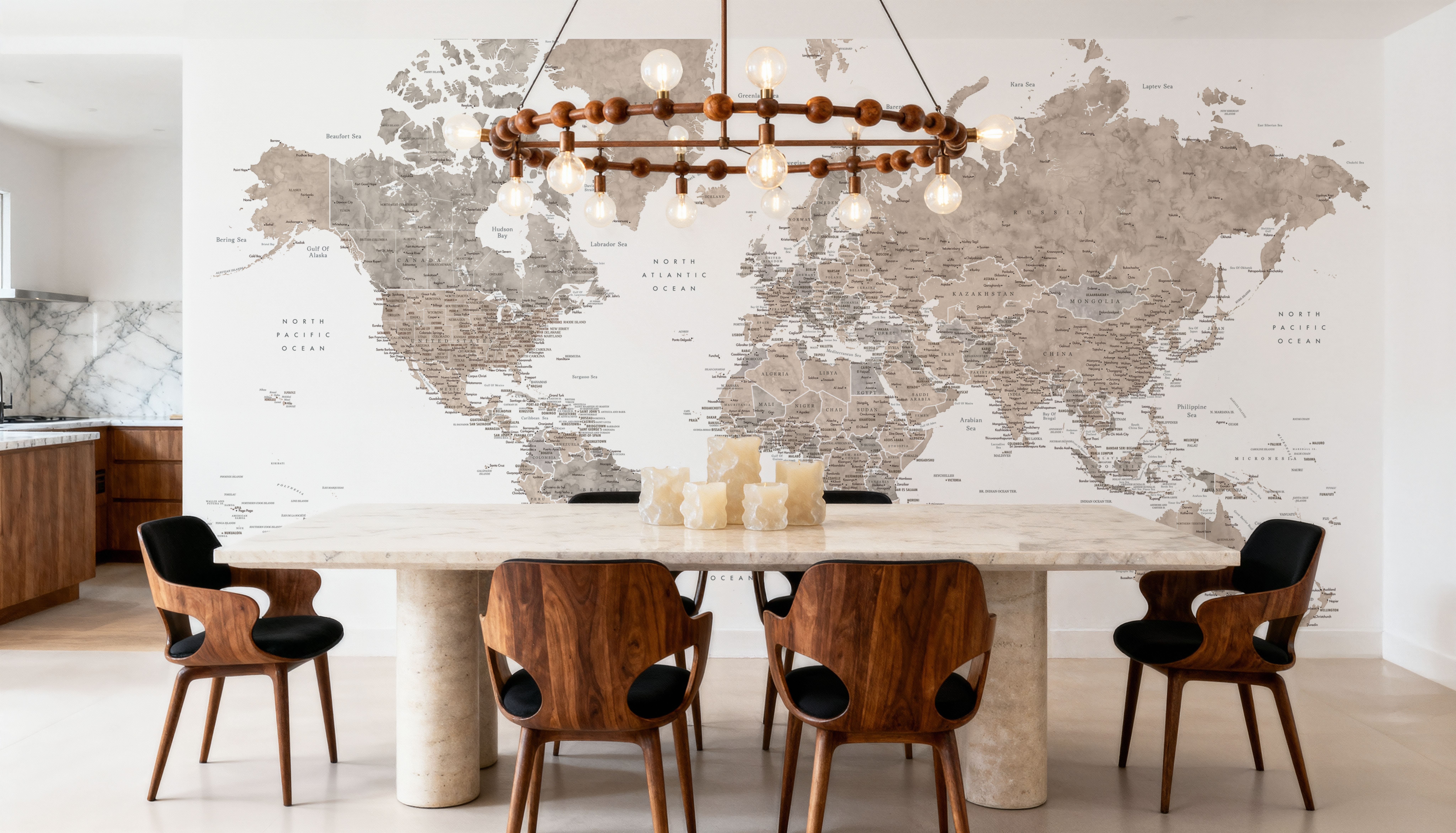 World Map Cities - Abey