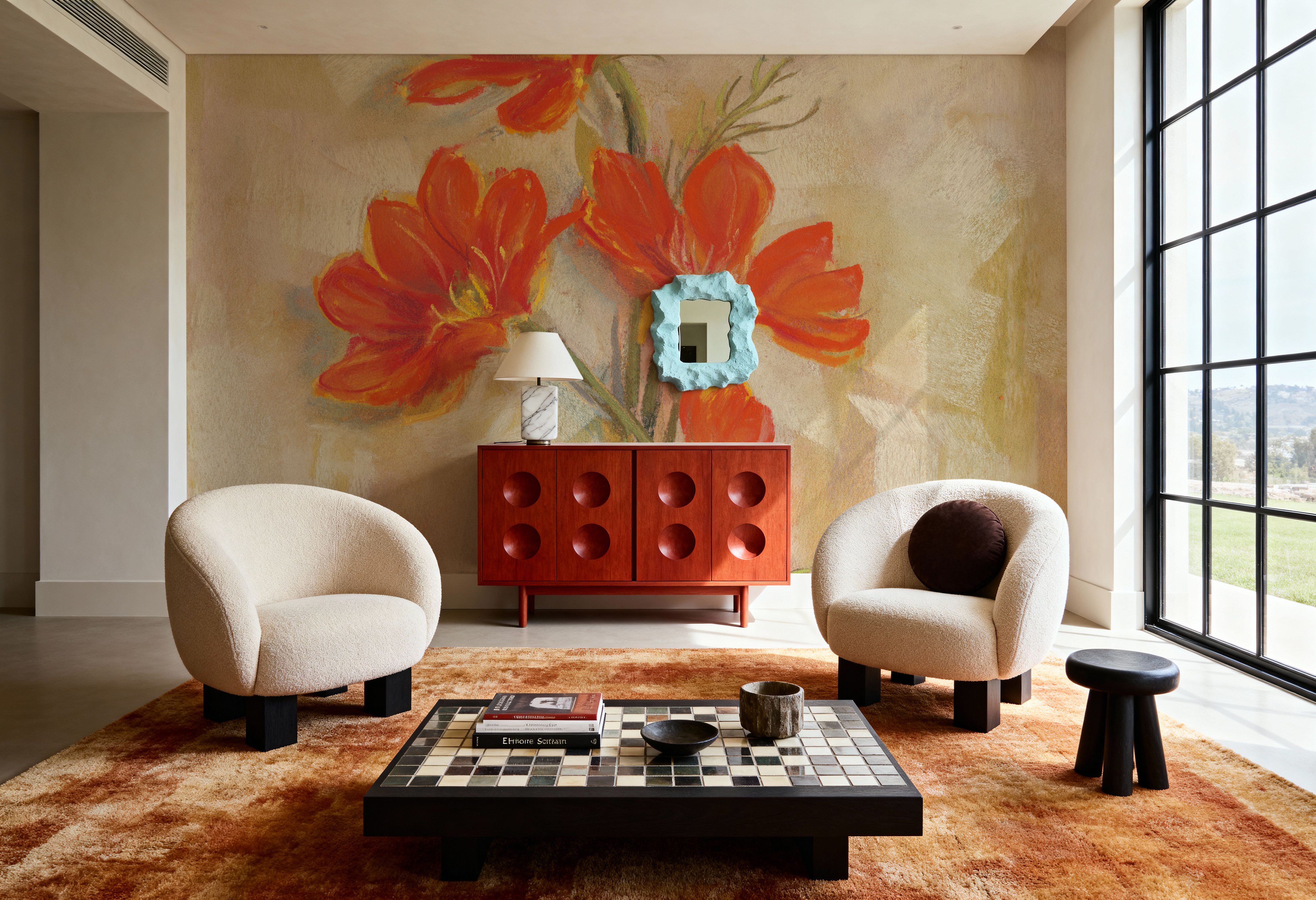 Spicy Orange Cosmos, Wallpaper