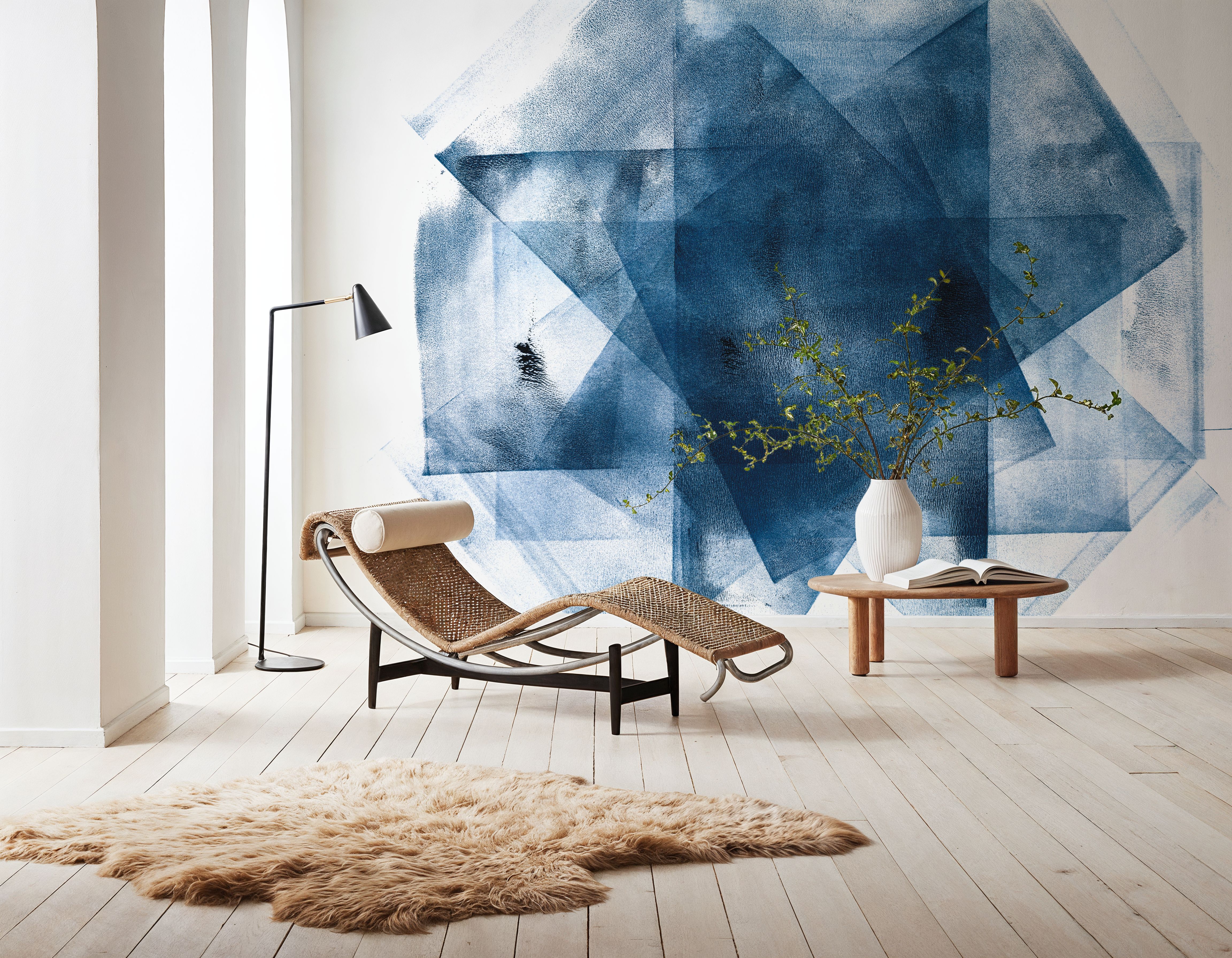 Blue Geometric Abstract Star