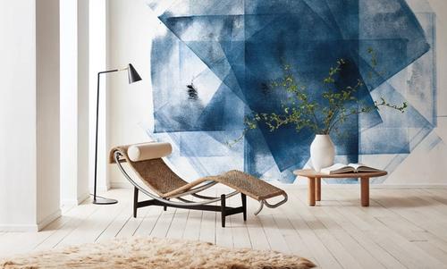 Blue Geometric Abstract Star