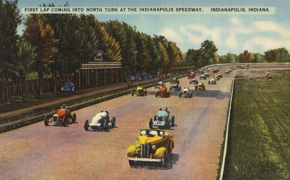 Greetings from the North Turn - Screenprint Postcard