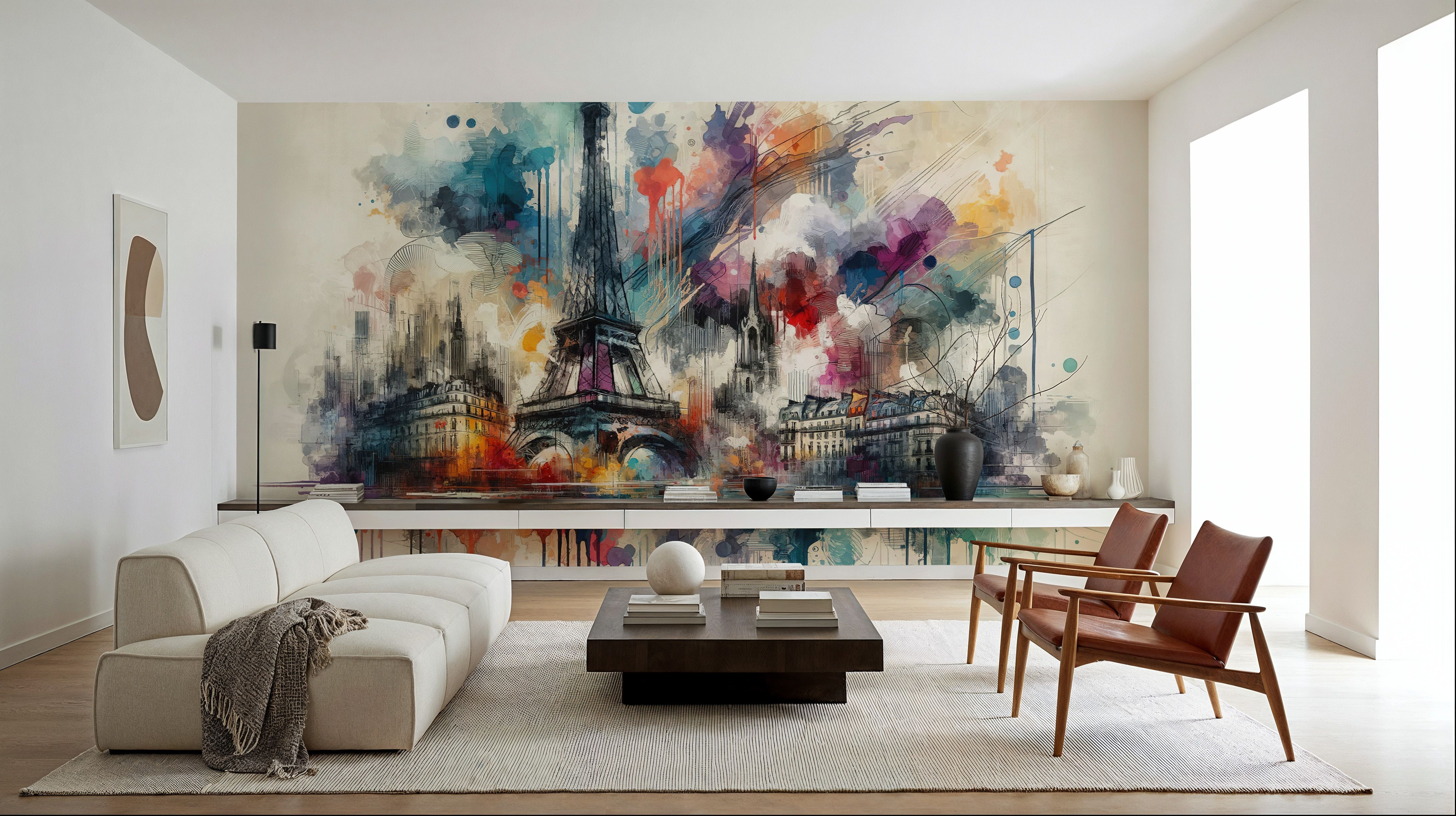 Watercolor Skyline Paris II