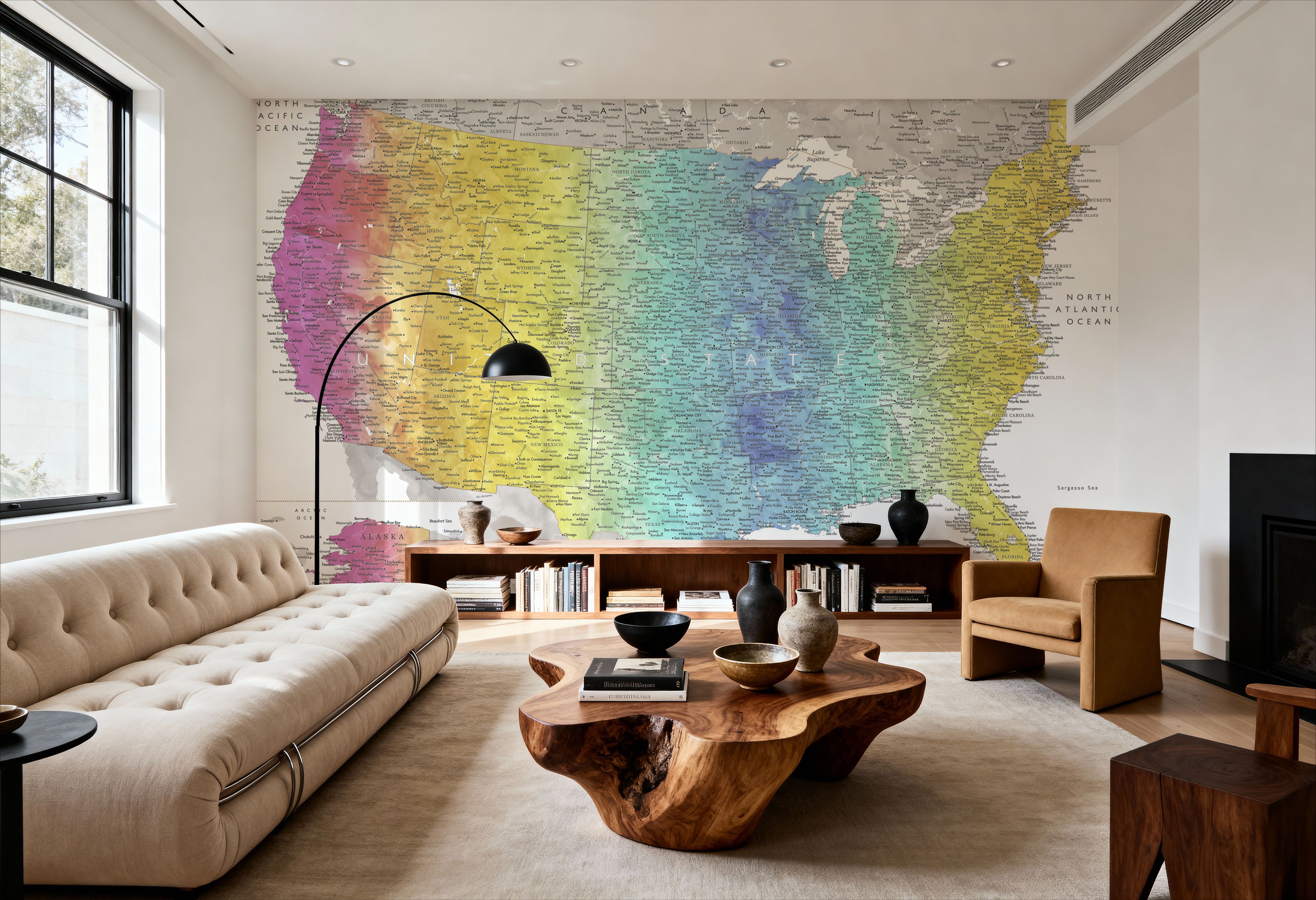 US Map Detailed - Jude