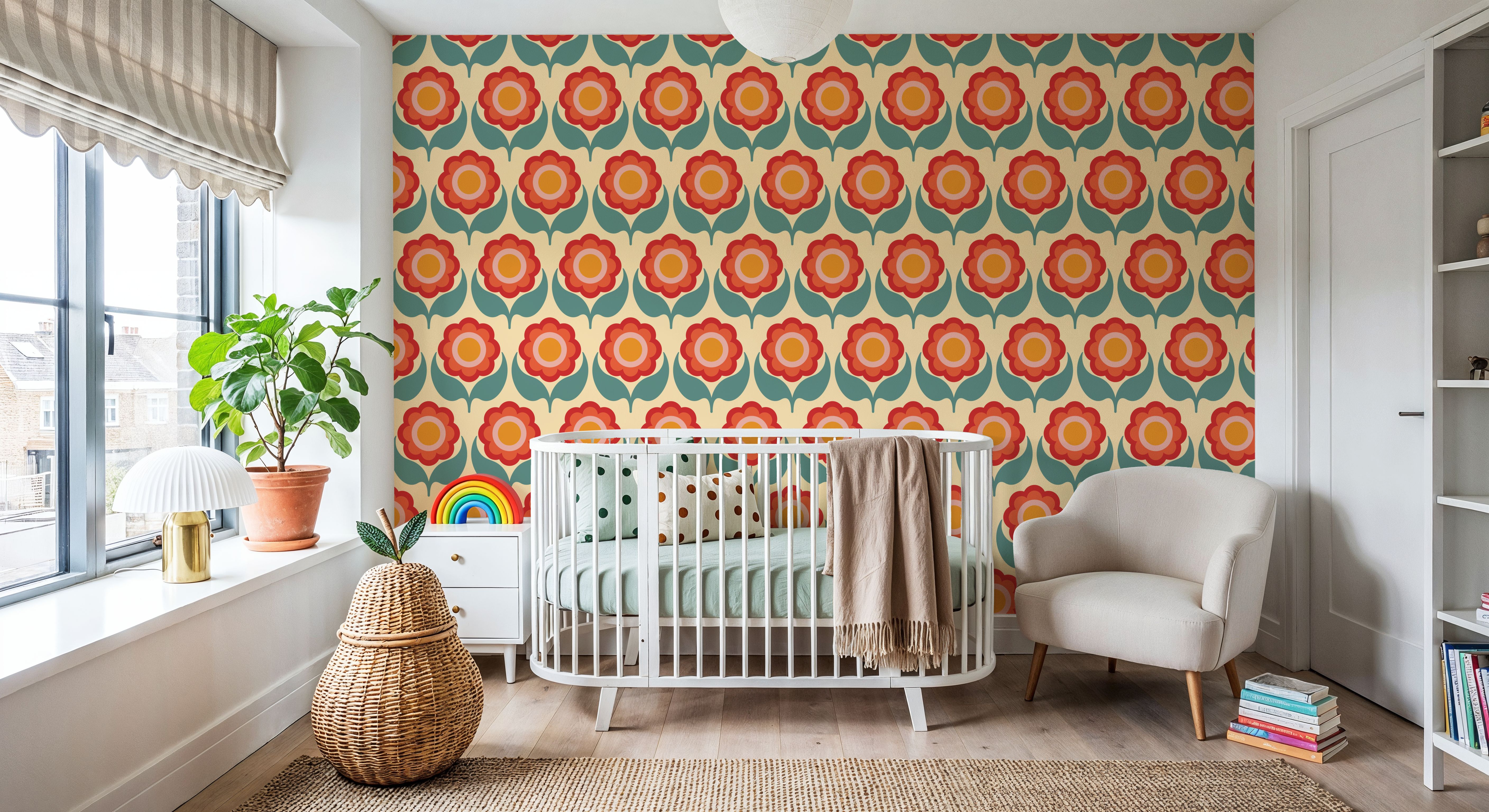 70's Fun Flowers, Bright