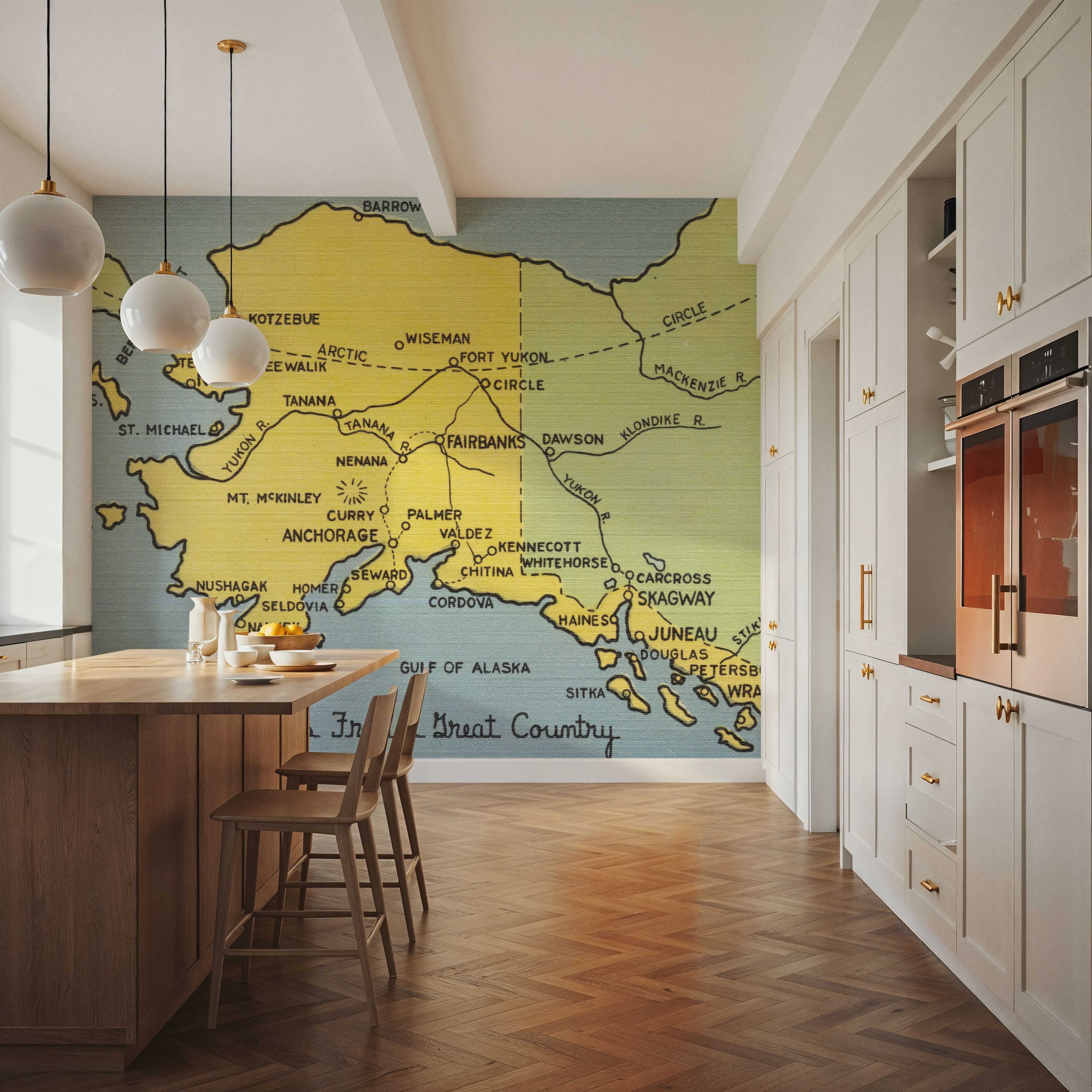 Greetings from Alaska - Screenprint Postcard