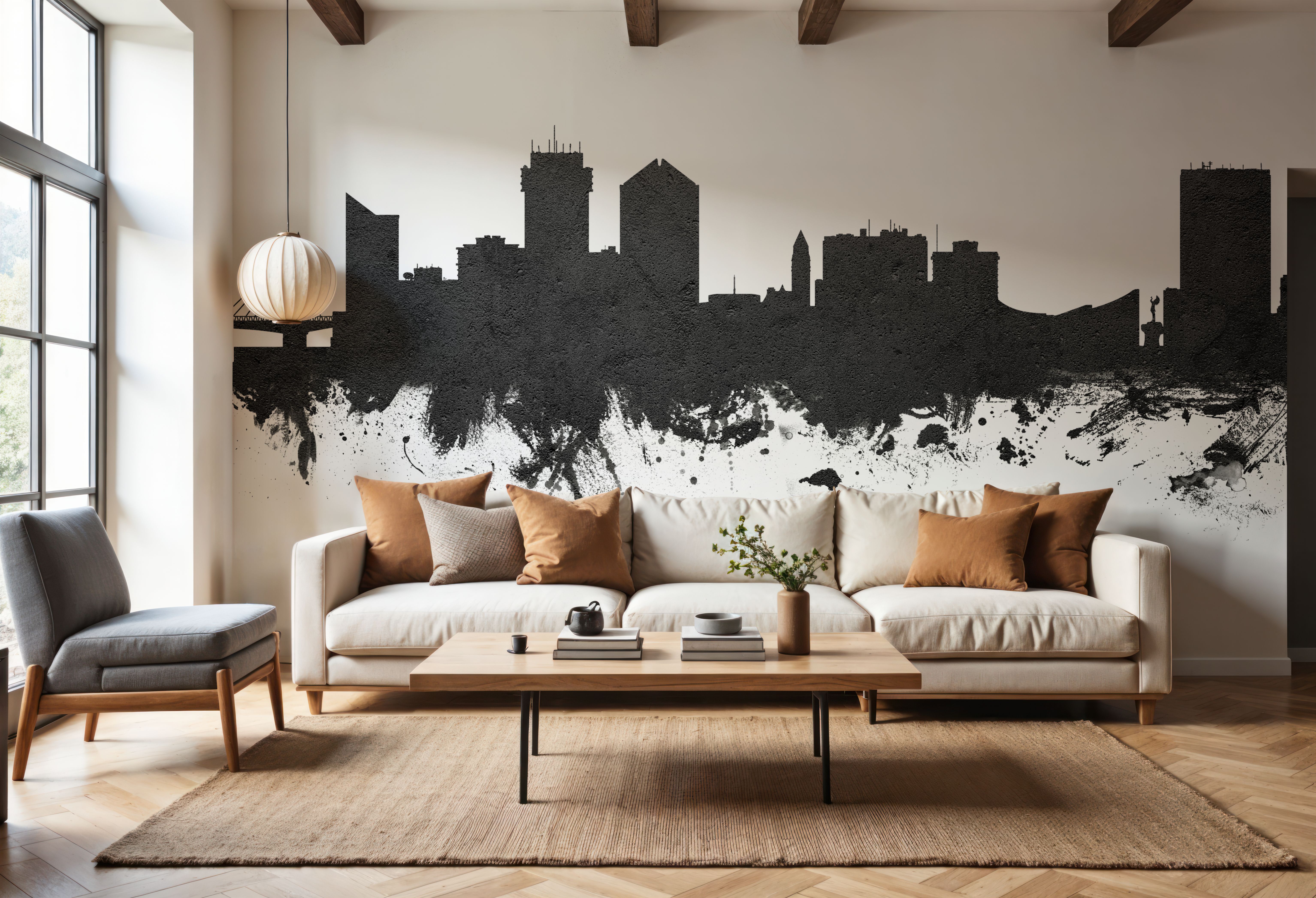 Wichita Kansas Skyline Black & White