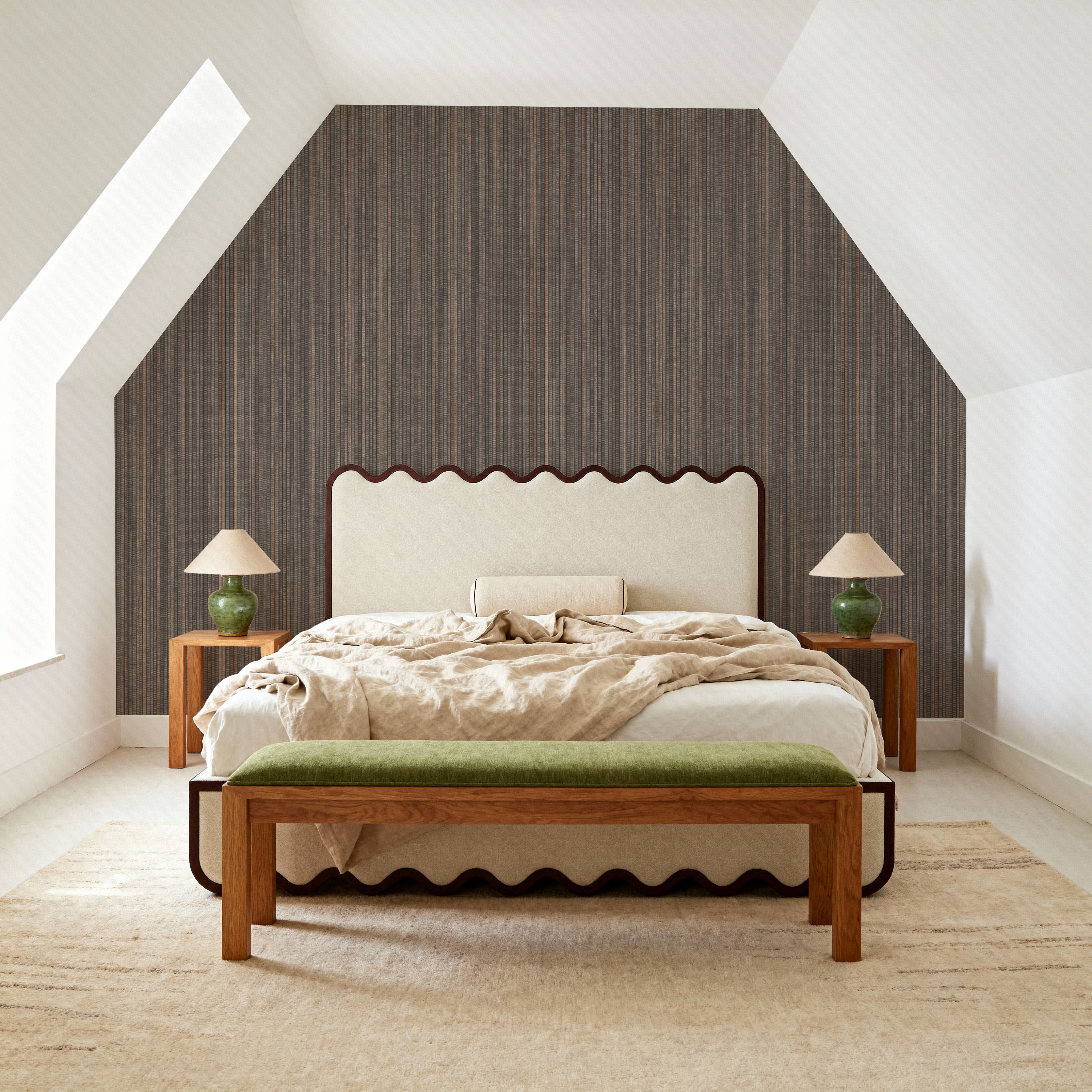 Faux Grasscloth Vertical, Taupe