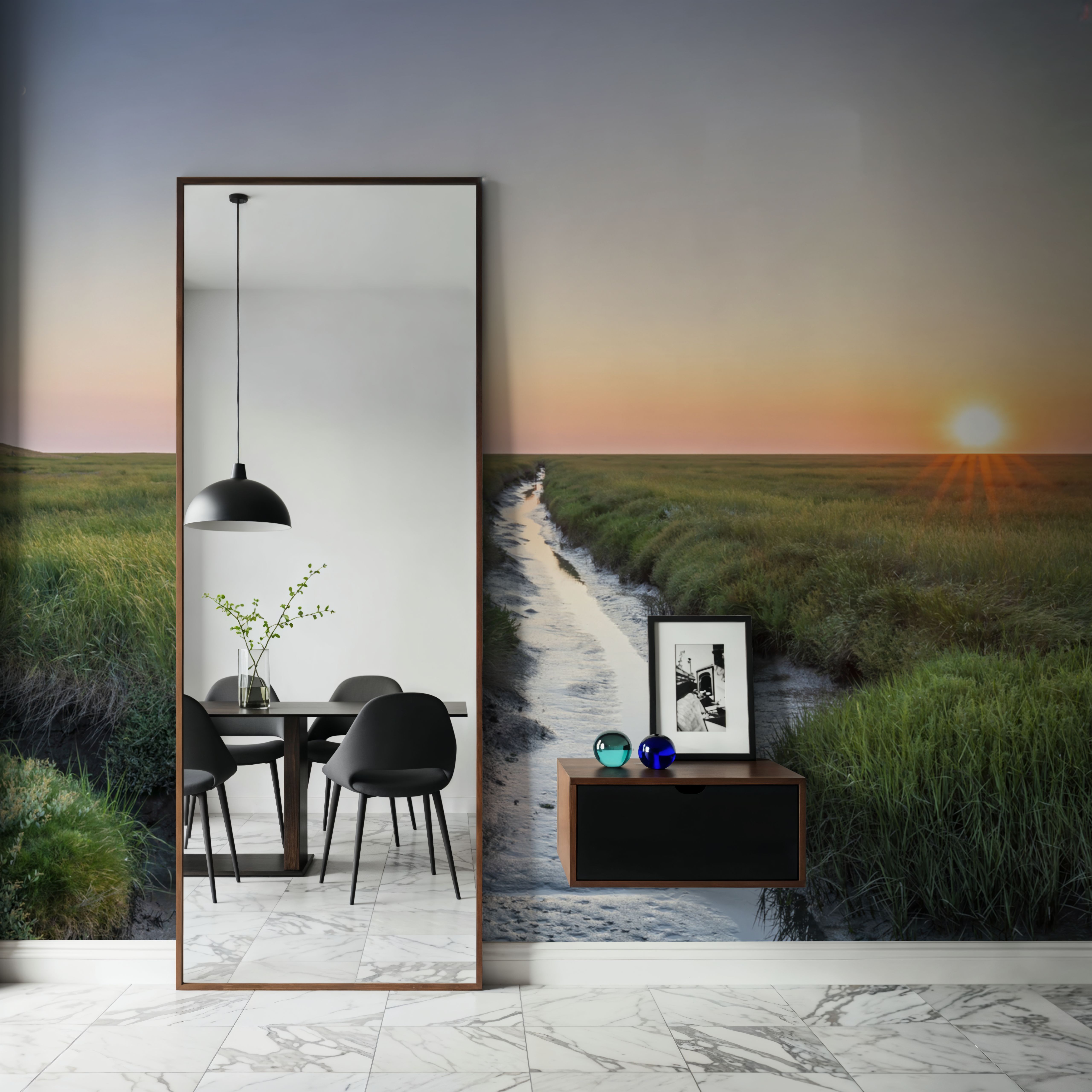 Westerheversand Sunset Panorama