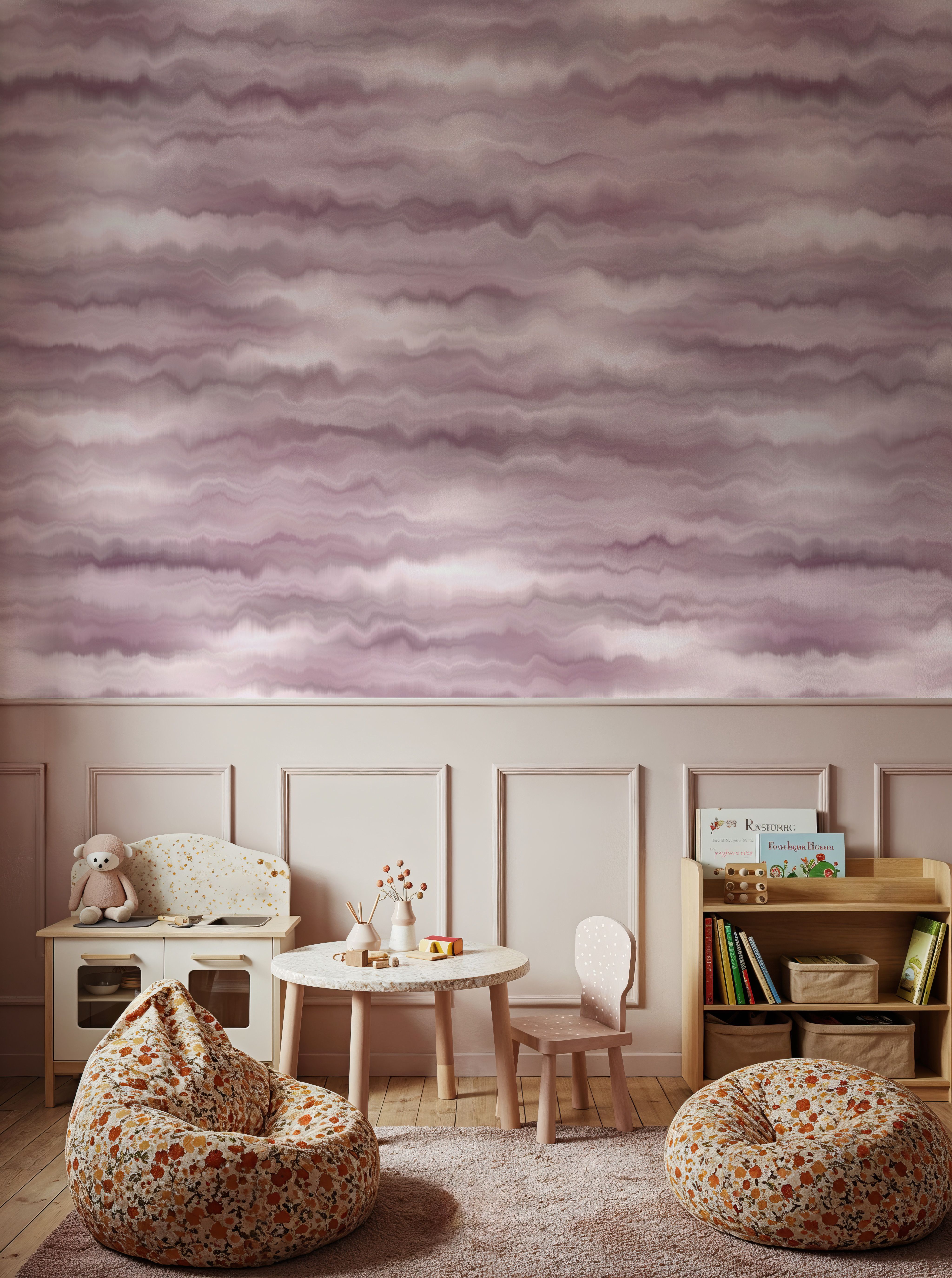 Moire Fumé, Cloud Rose