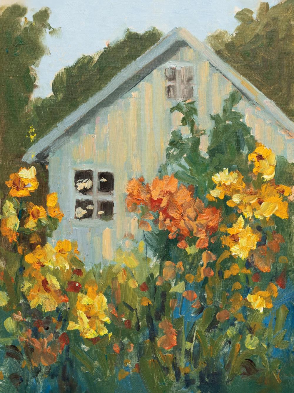 Painterly Garden View