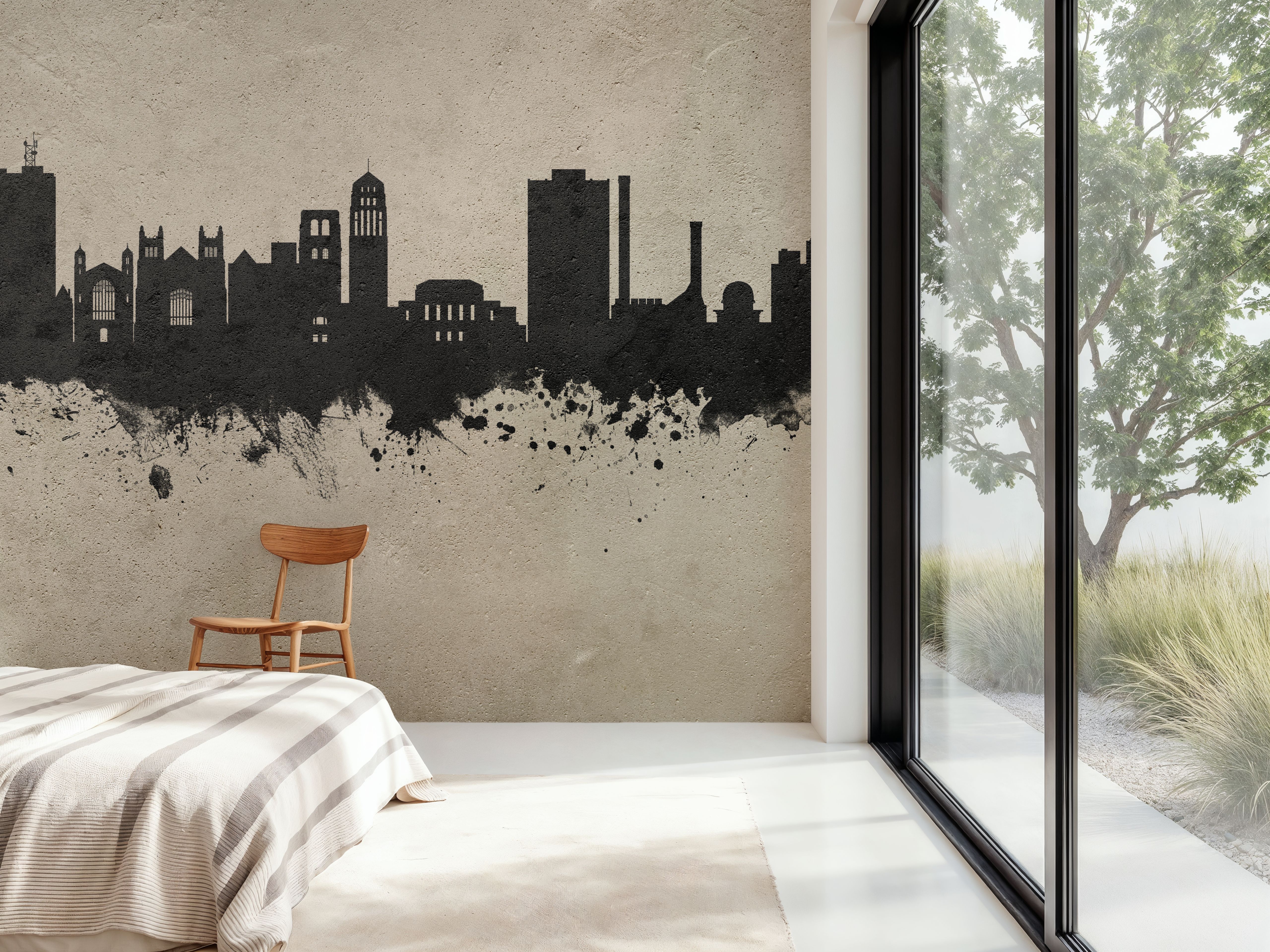 Ann Arbor Michigan Skyline Concrete