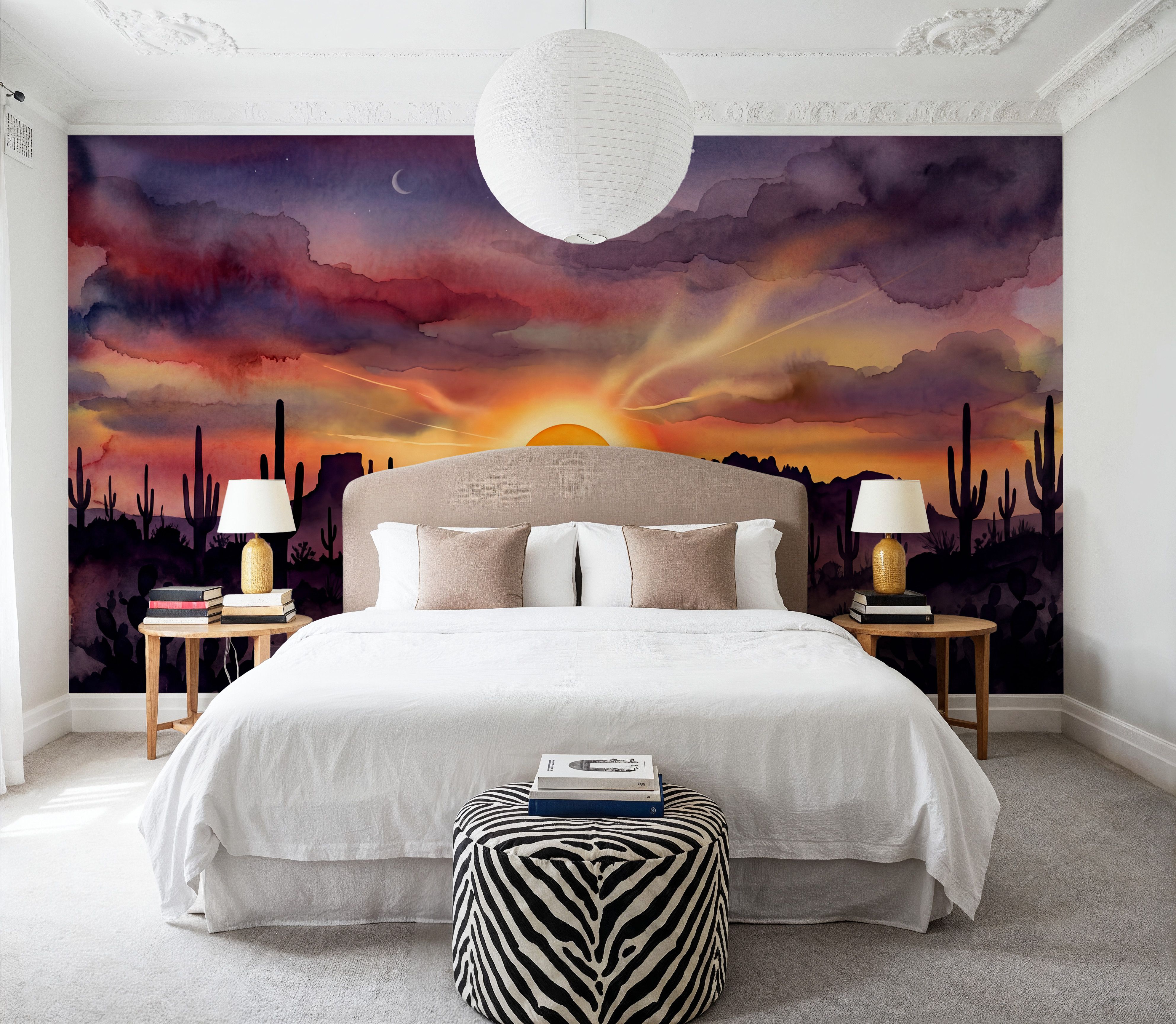 Arizona Sunset - Landscape Watercolor Series