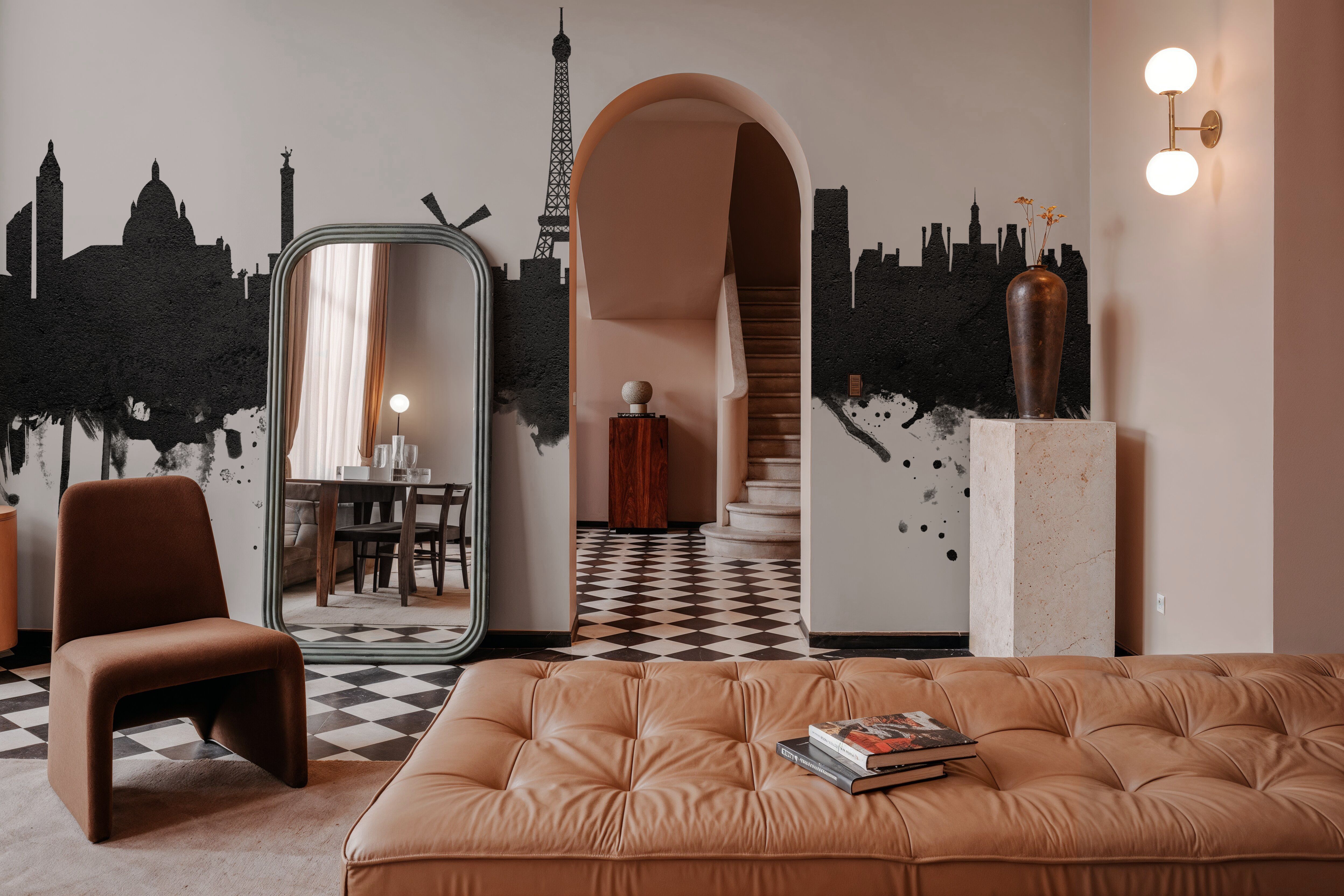 Paris Skyline Black & White