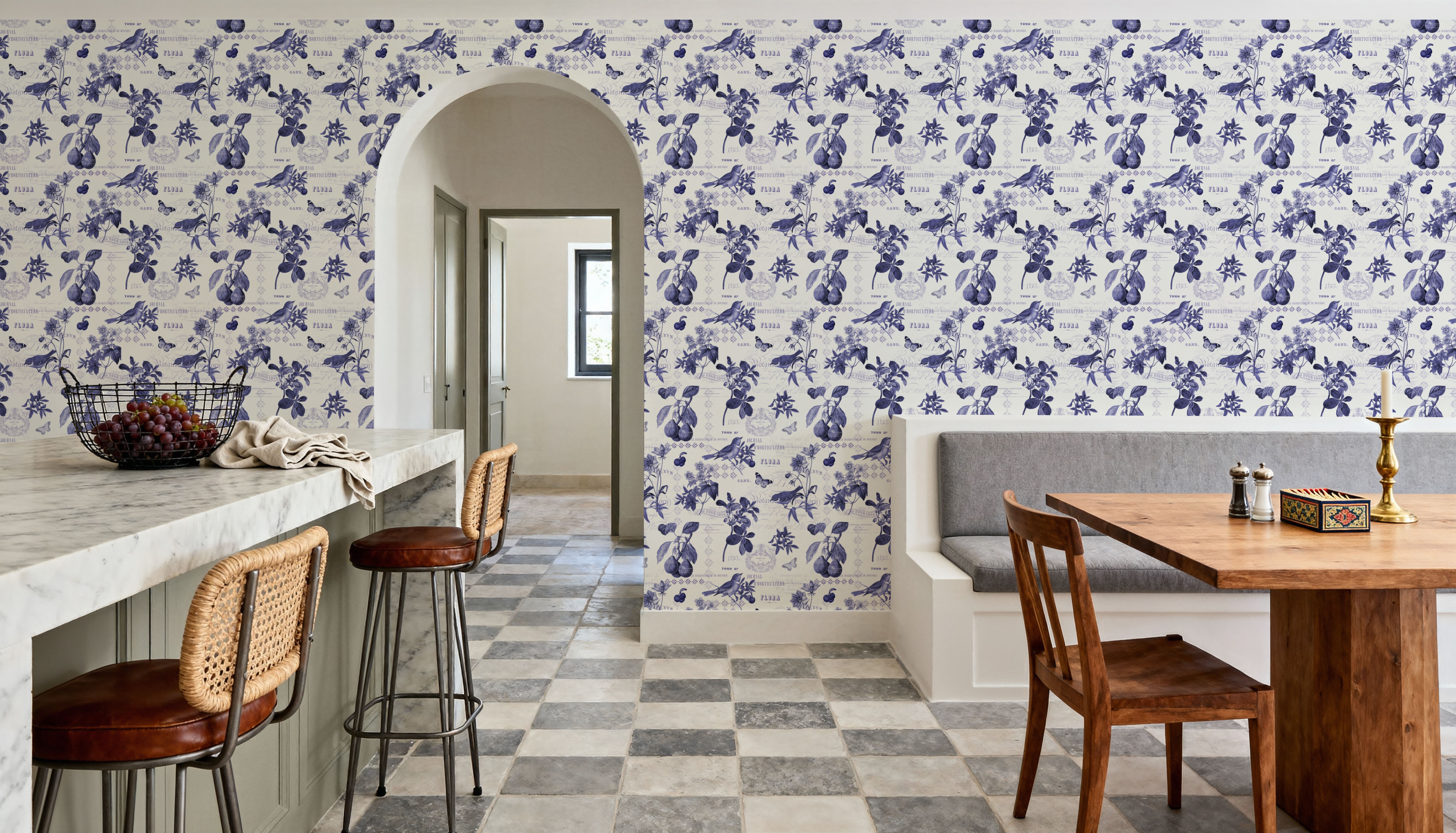 Botanical Postcard White