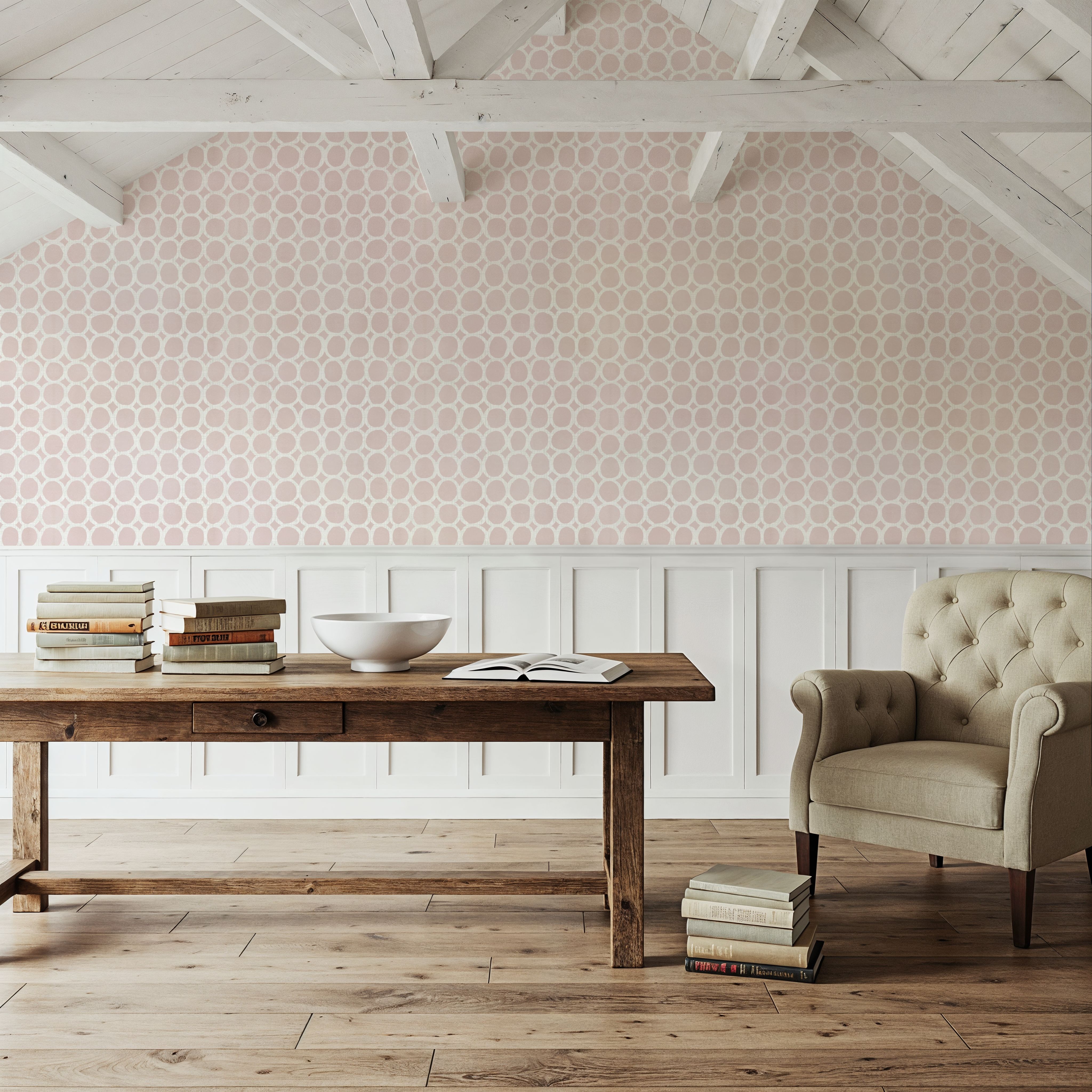 Mixed Pink Circles Inverse