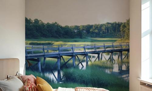 Woodland Bridge Reflection