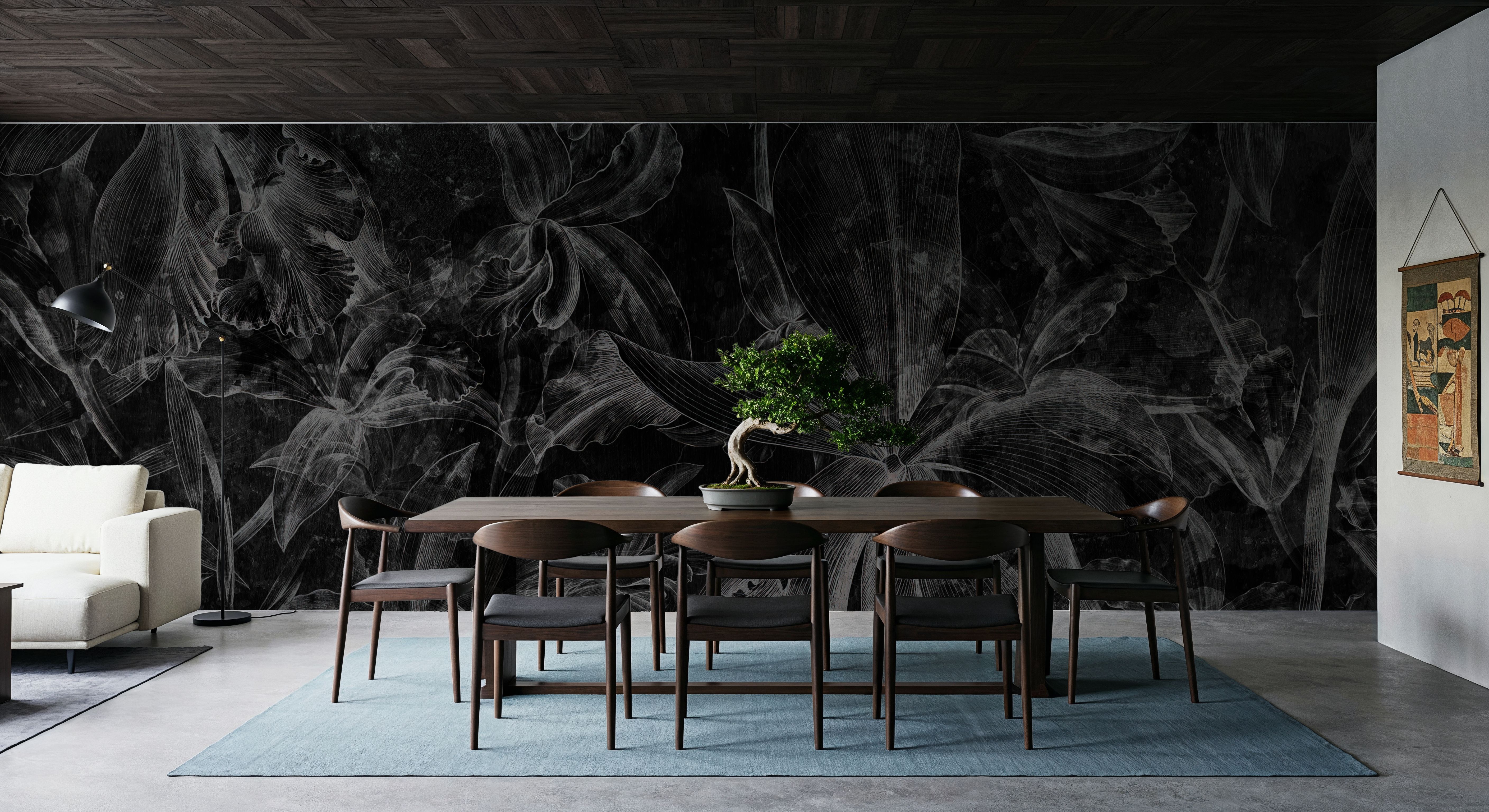 Orchids Sketch, Wallpaper