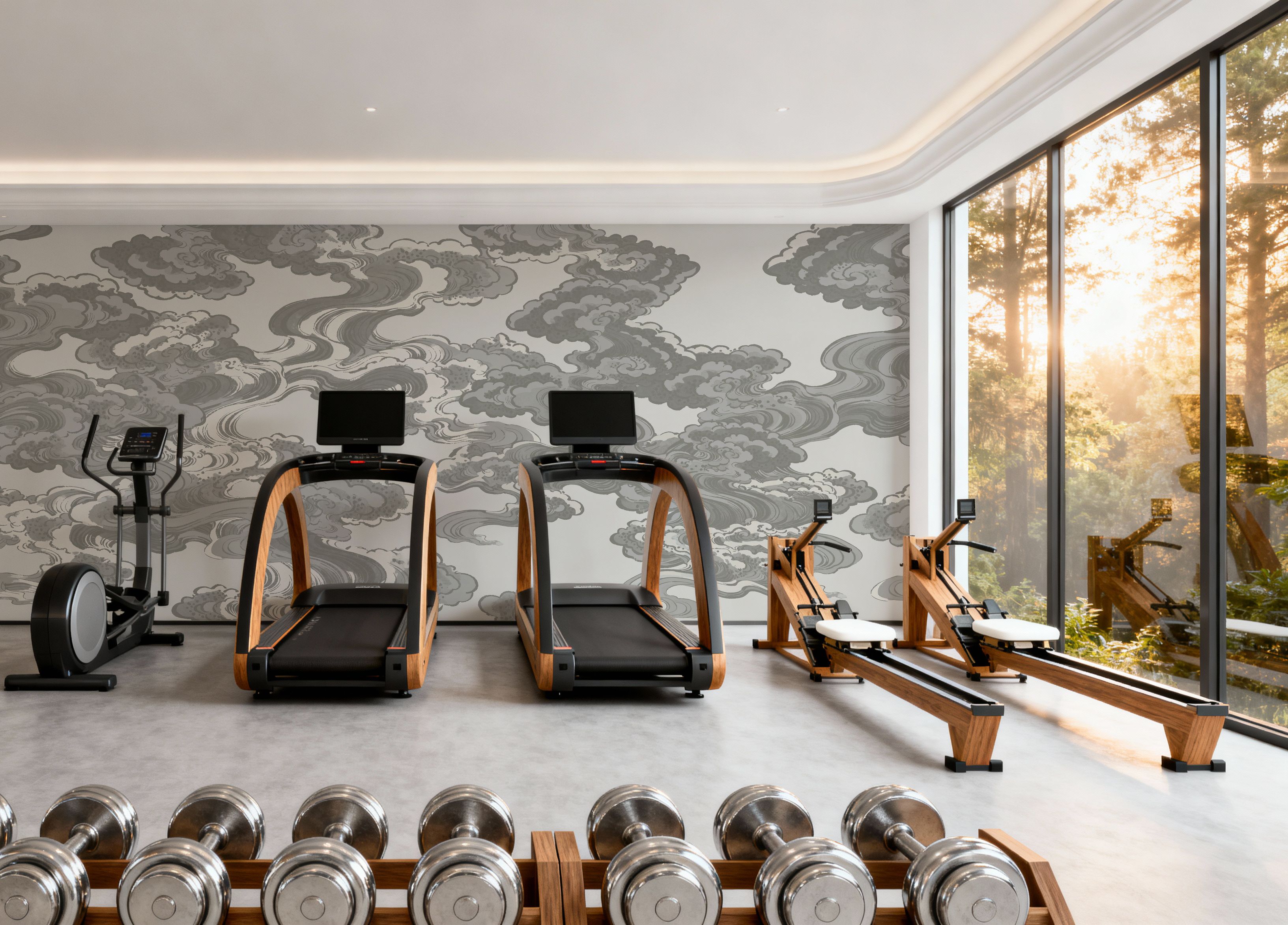 Ukiyo-e Clouds, Gray