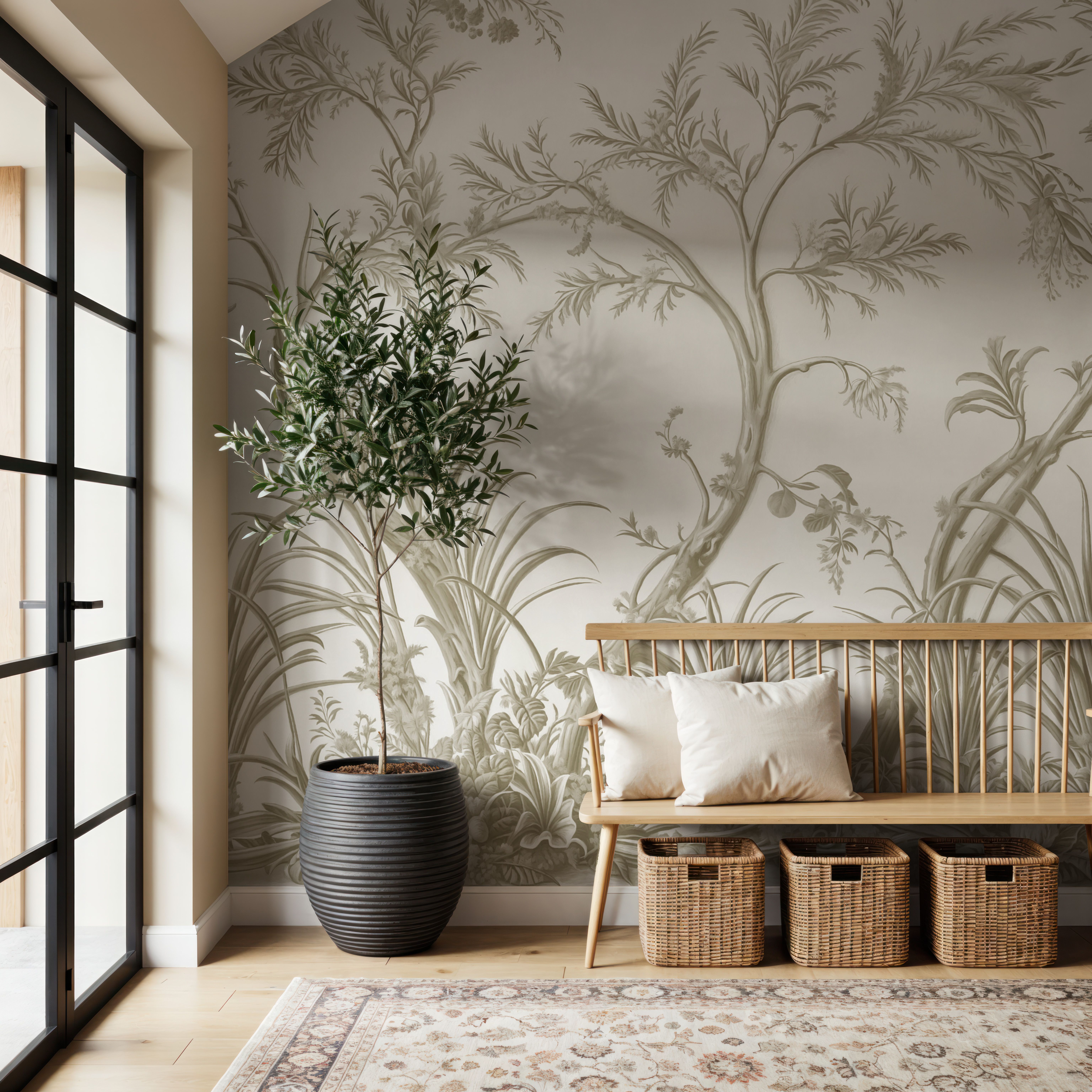 Intricate Garden, Beige