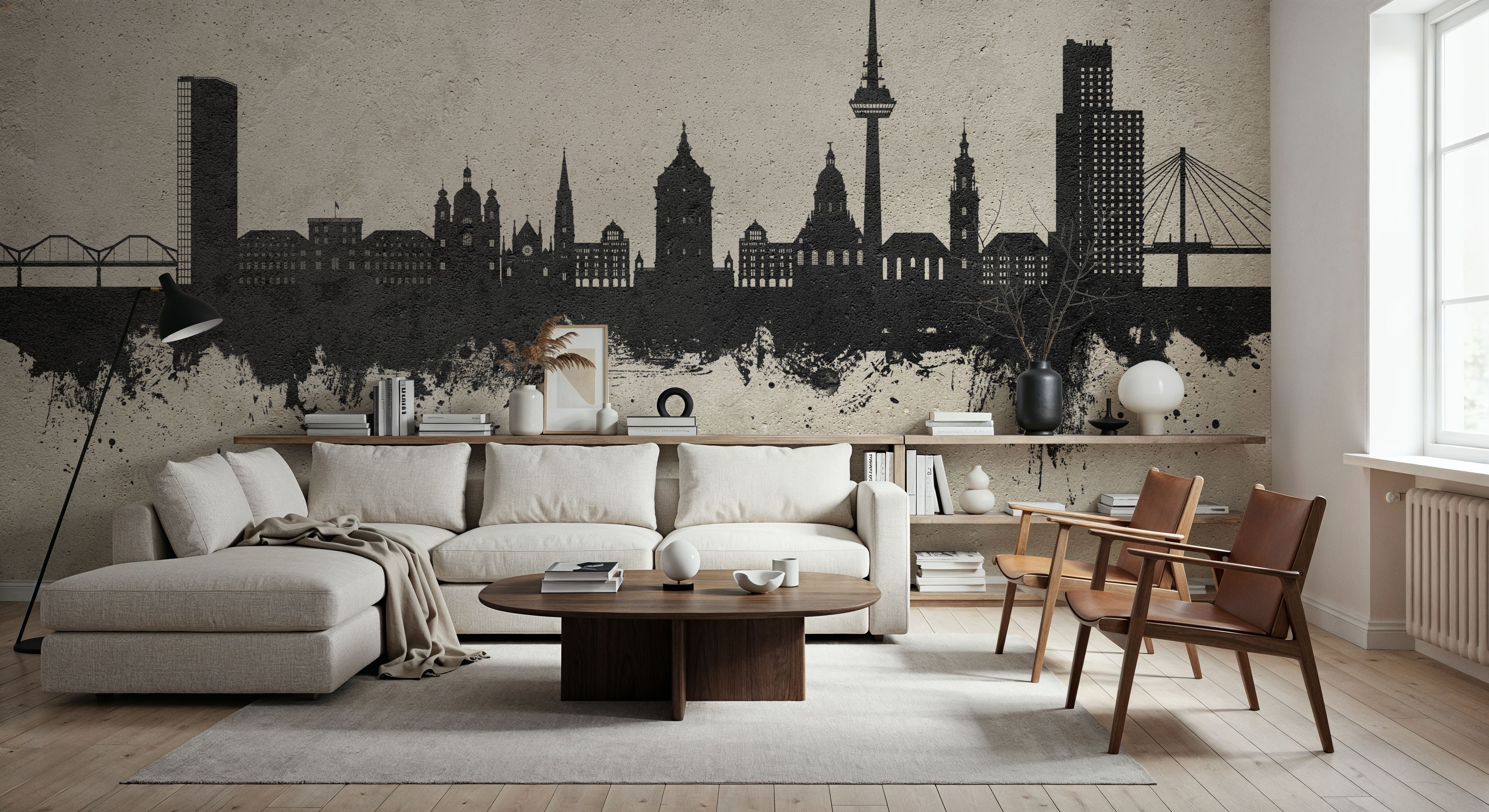 Mannheim Germany Skyline Concrete