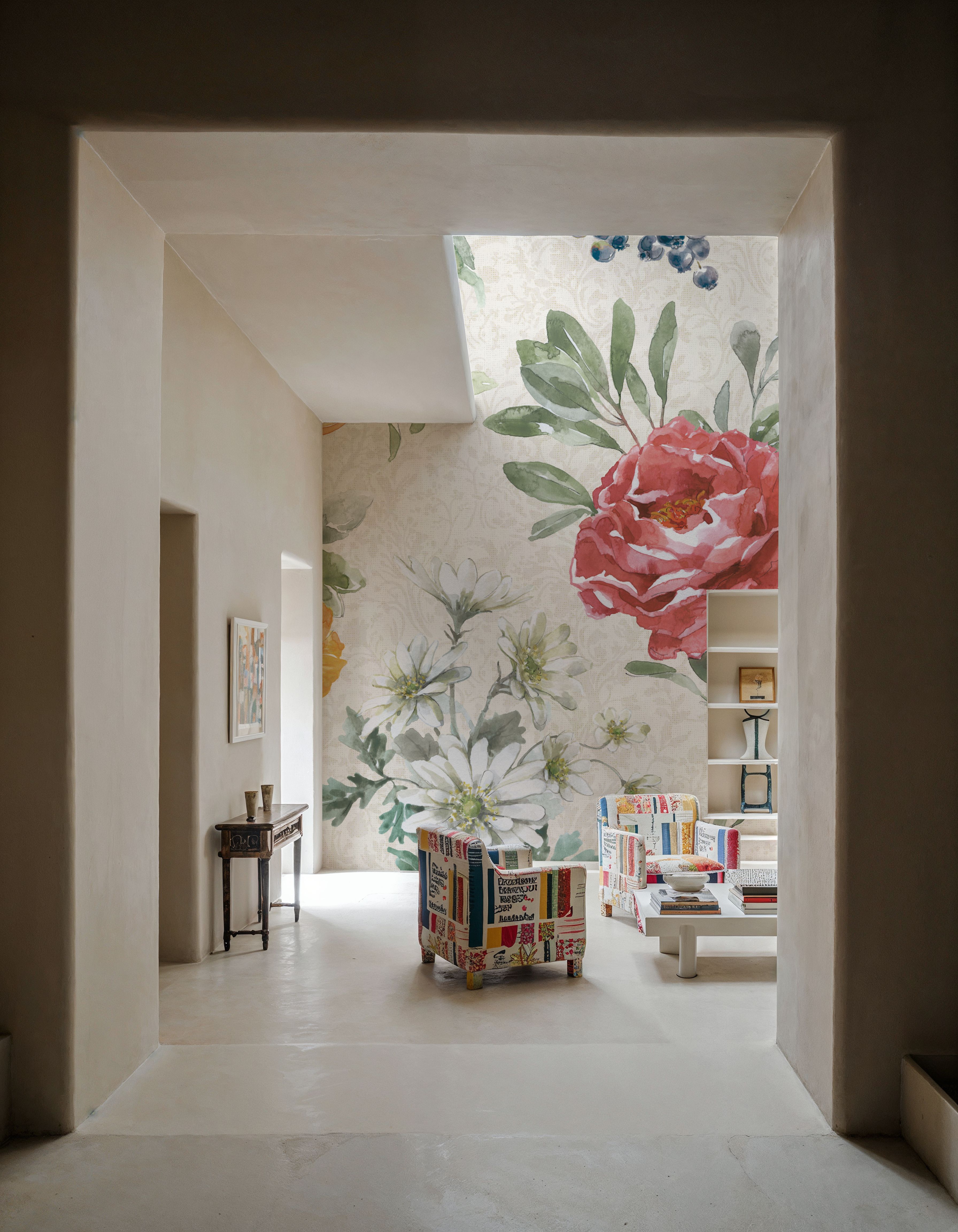 Floral Solitude White