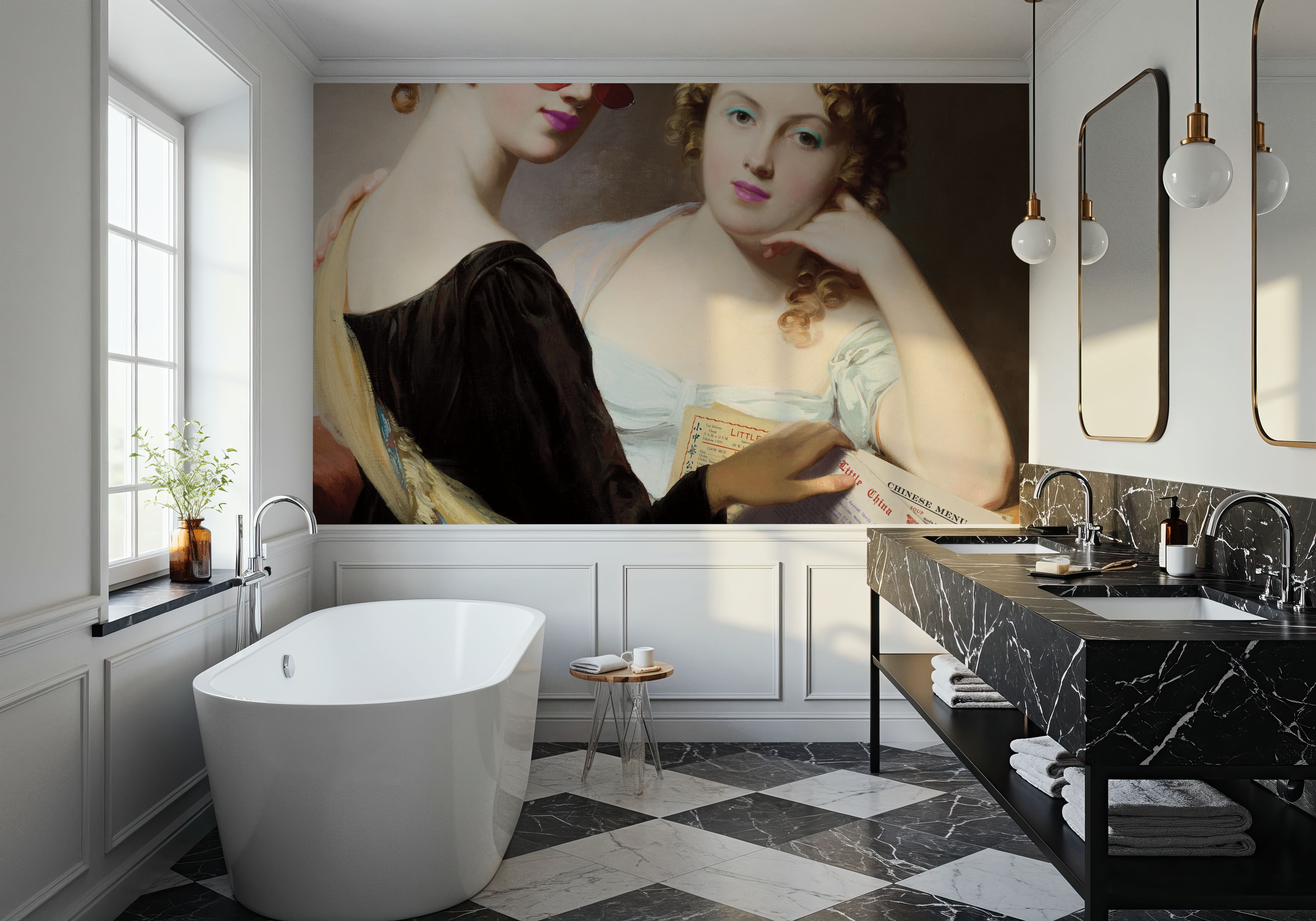 Ordering Takeout, Behang