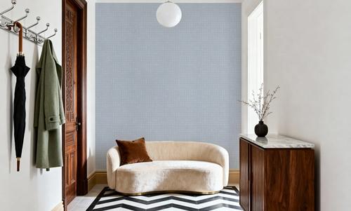 Weathered Checks, Soft Blue