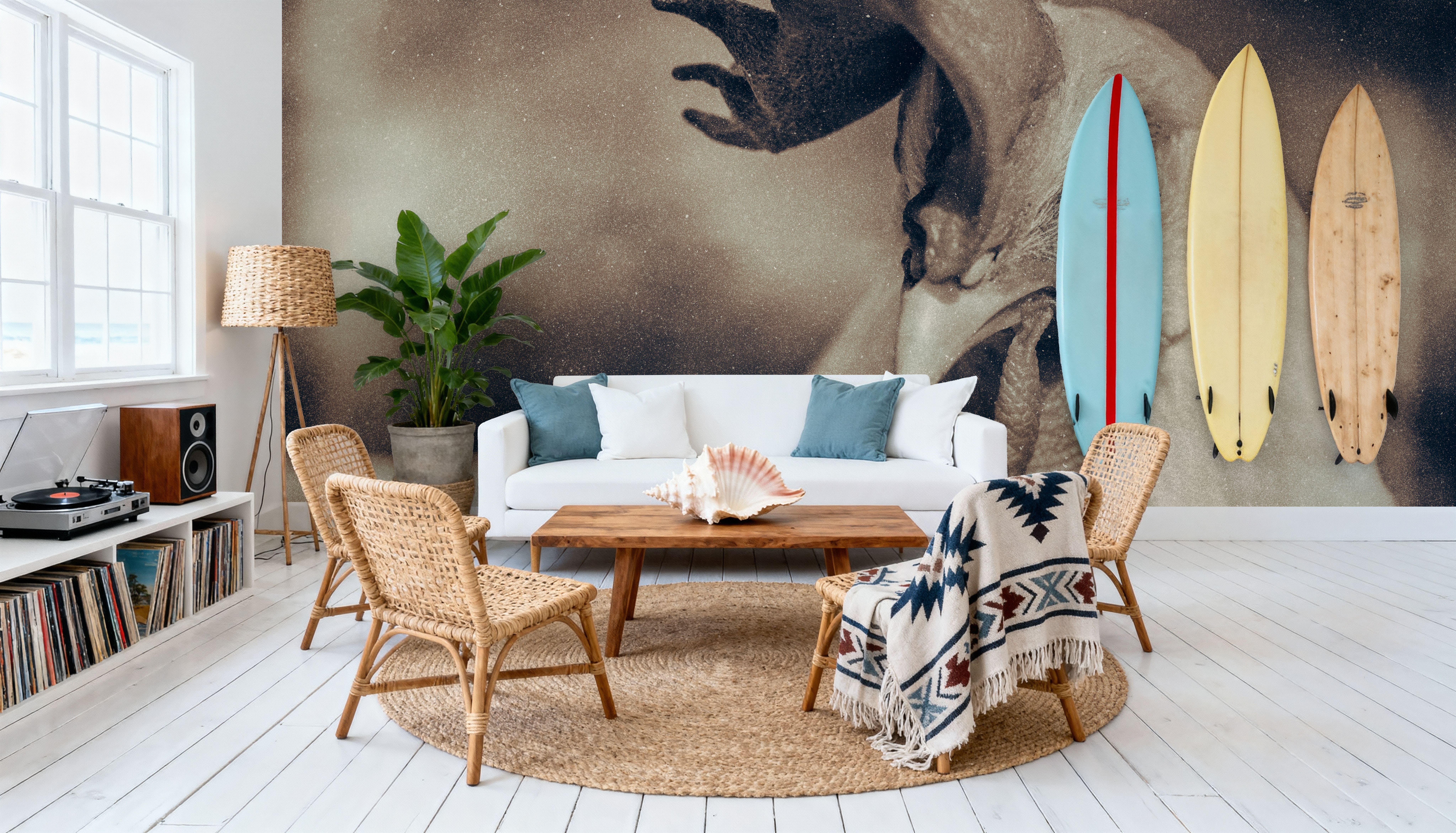 Chicken in the Sun II Sepia, Wallpaper