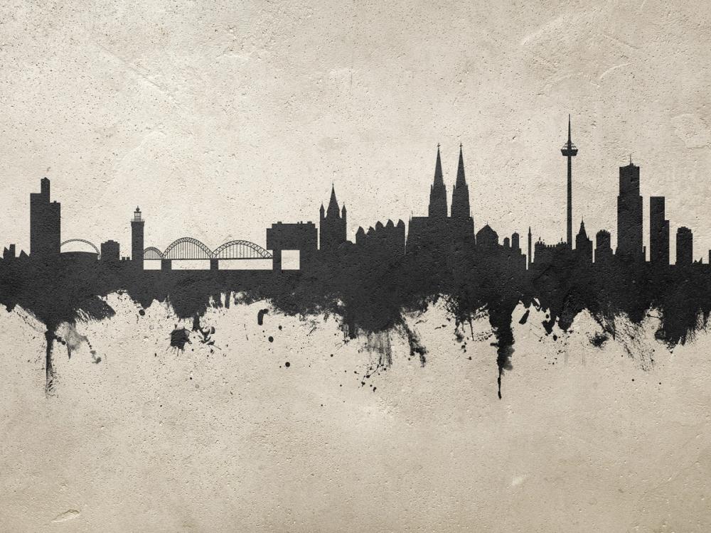 Cologne Germany Skyline Concrete