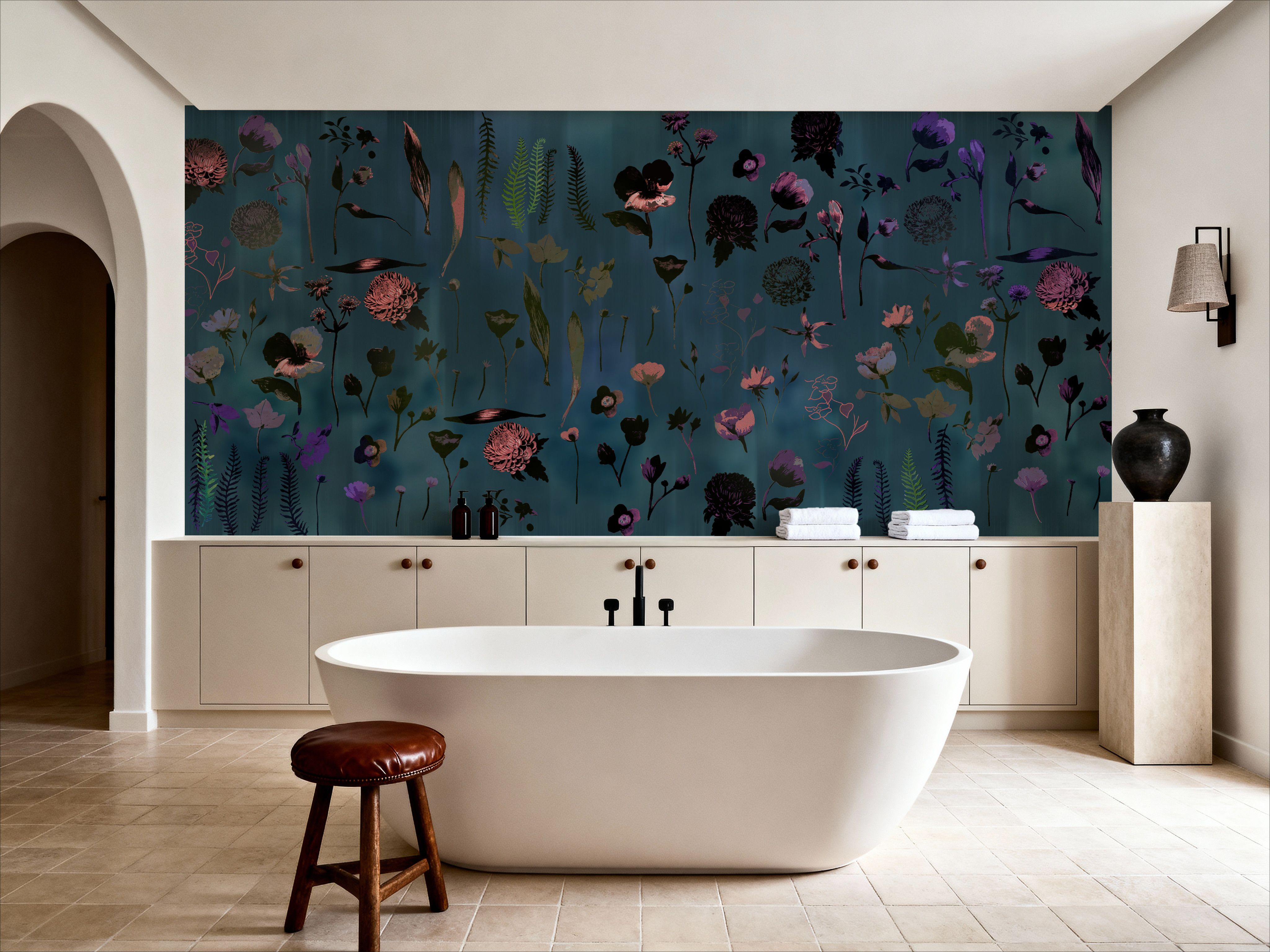 Floral Dream, Teal
