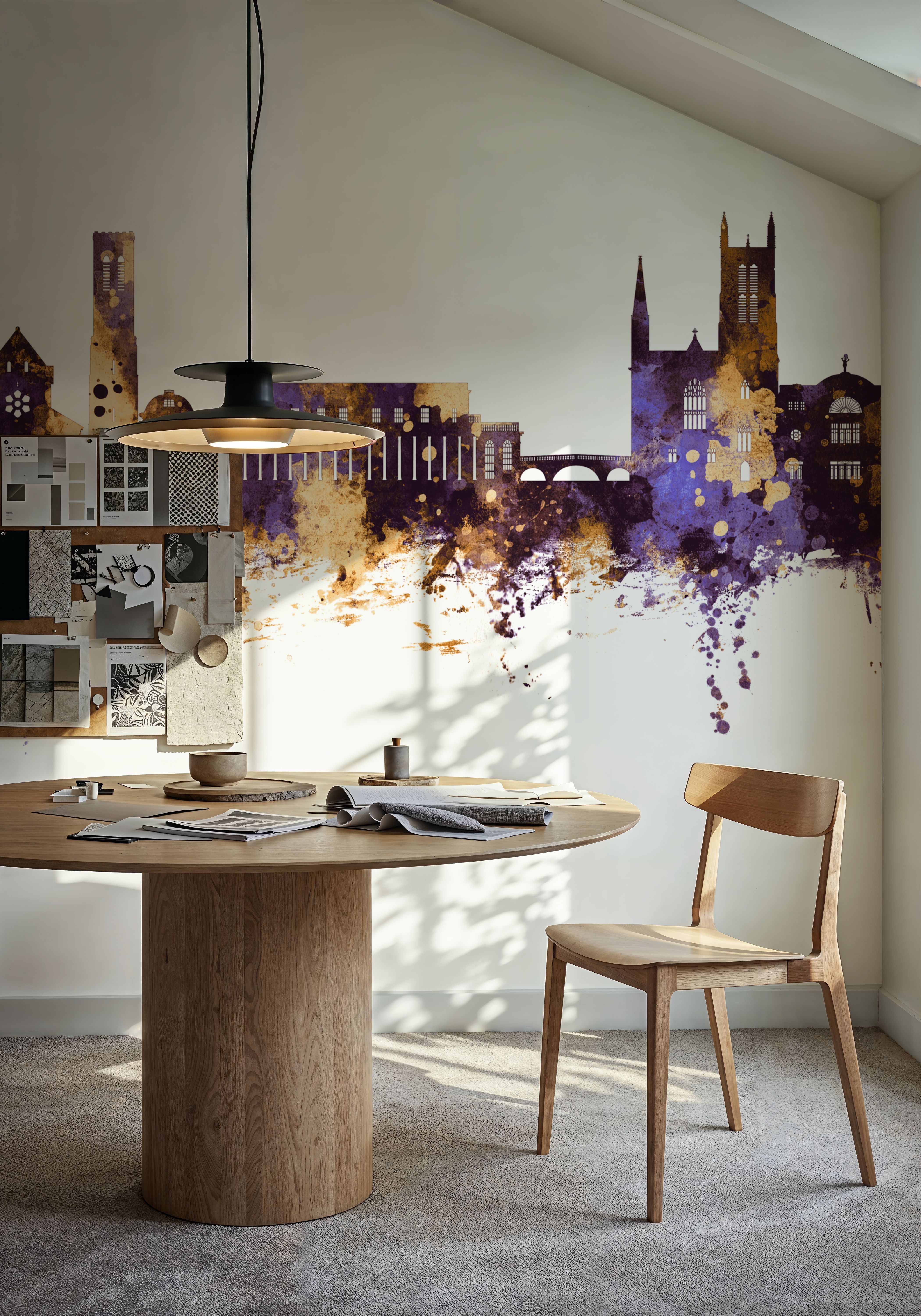 Royal Leamington Spa England Purple & Gold