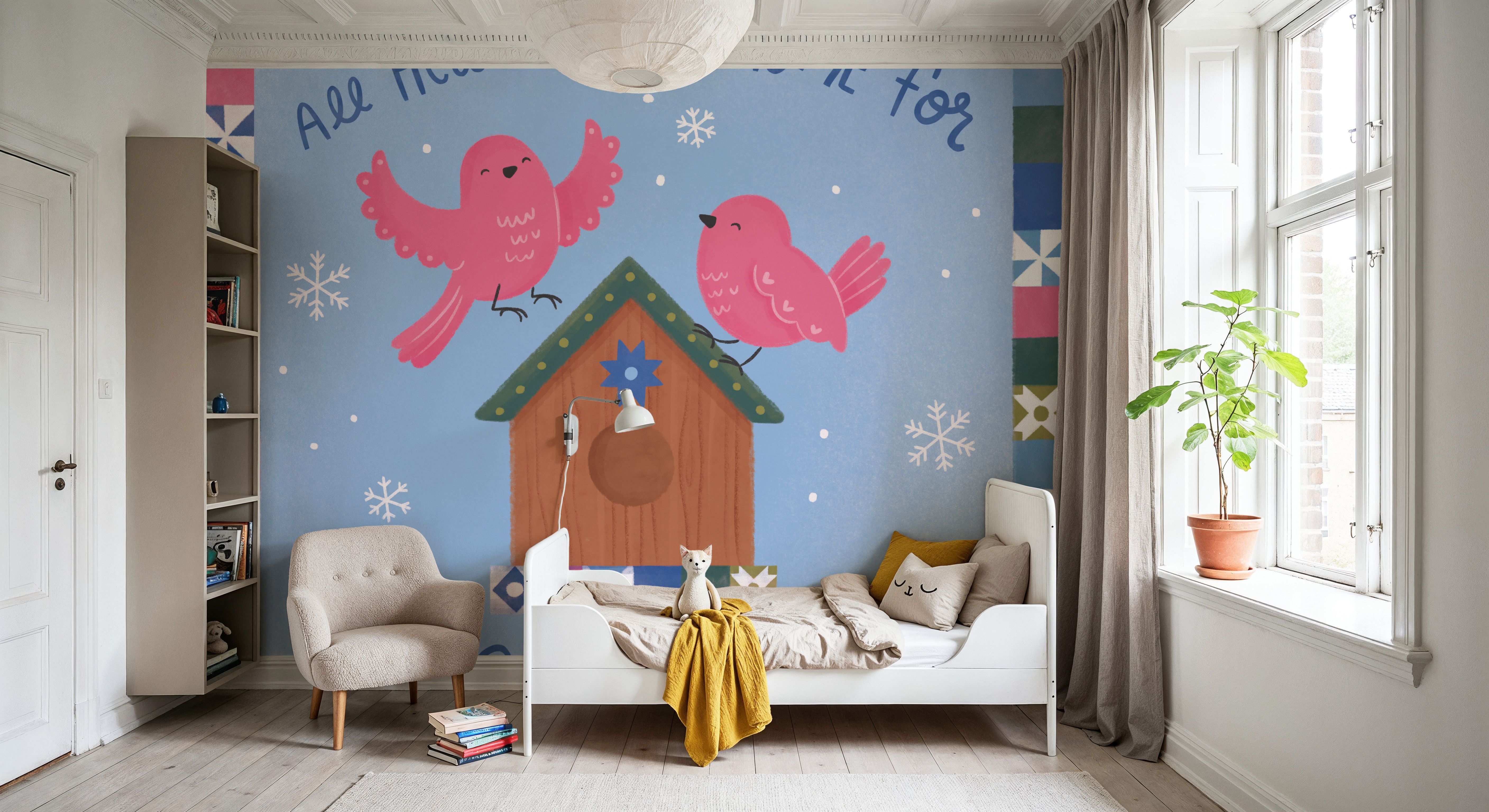 Snowberry Birds, Tapeten
