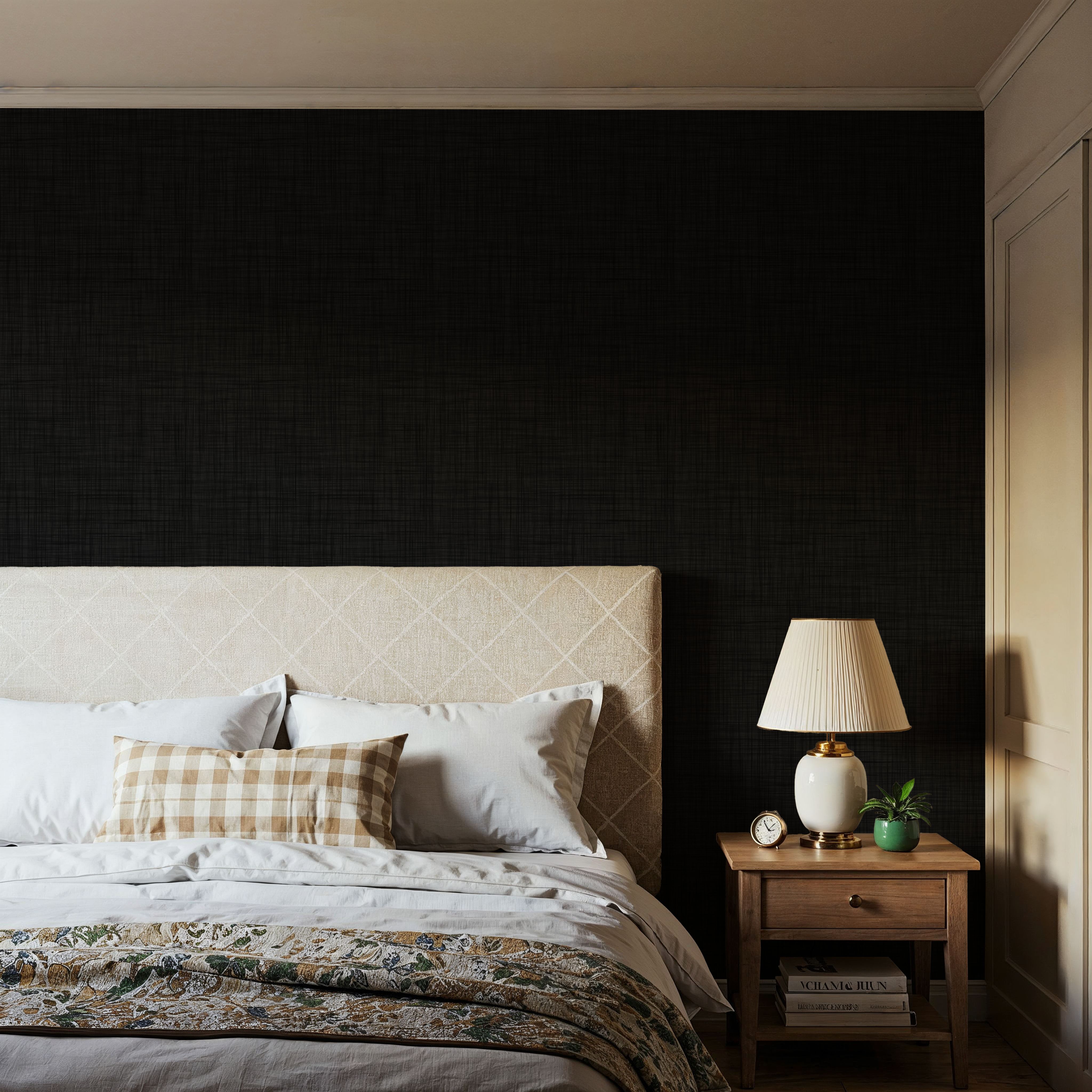 Mottled Linen Effect, Midnight