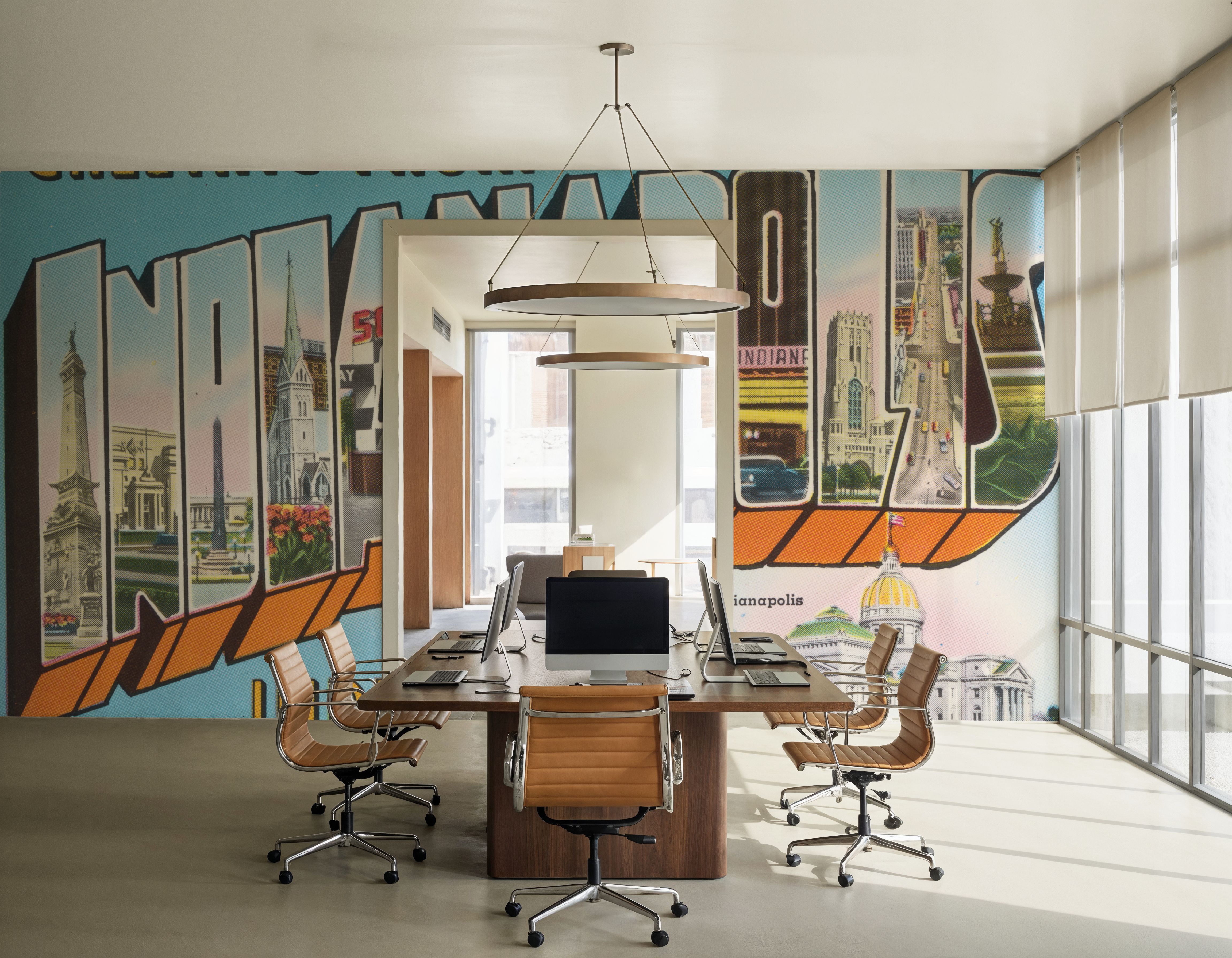 Greetings from Indianapolis - Screenprint Postcard