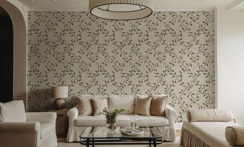 Emerald Trellis, Light Beige