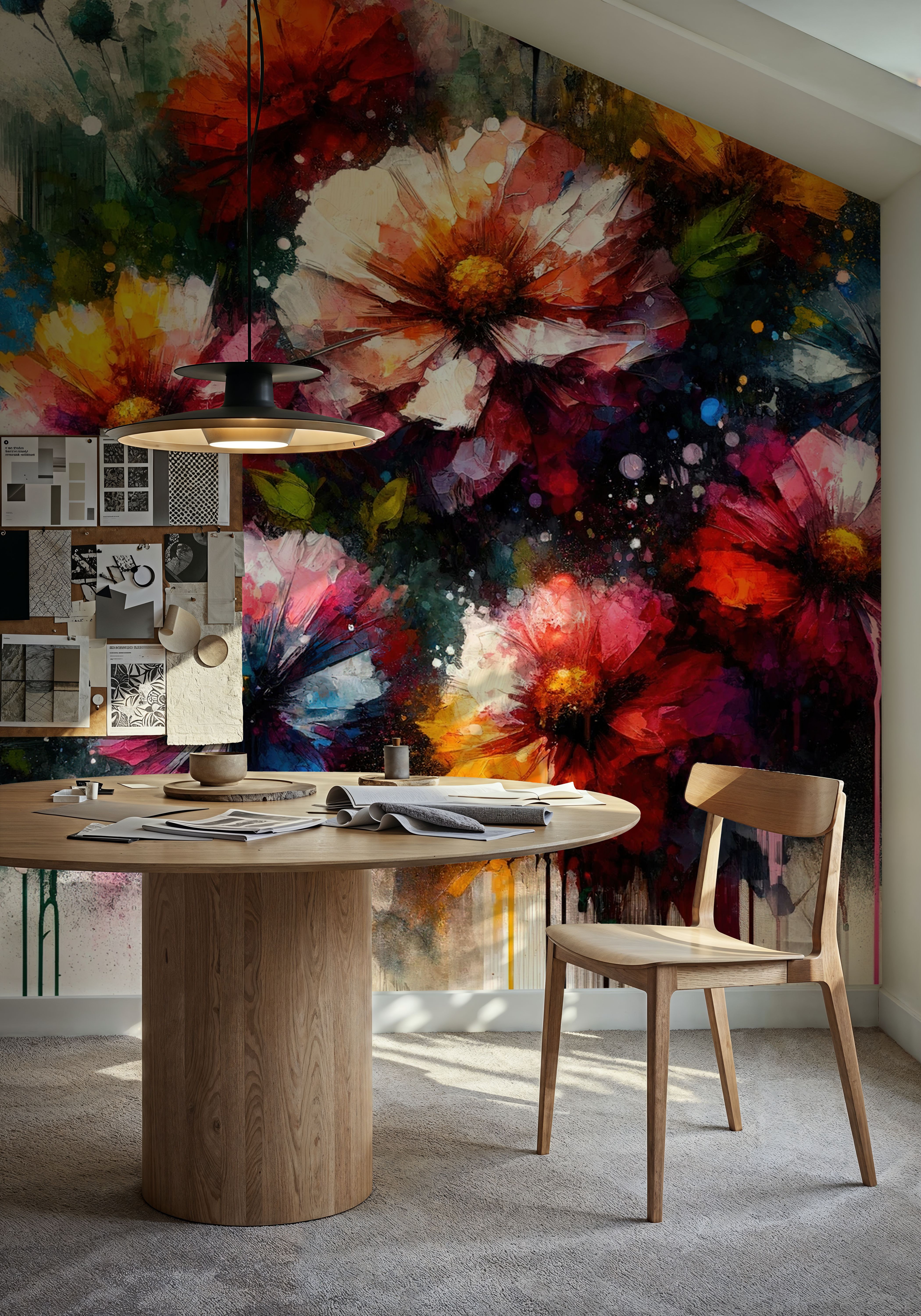 Watercolor Colorful Garden