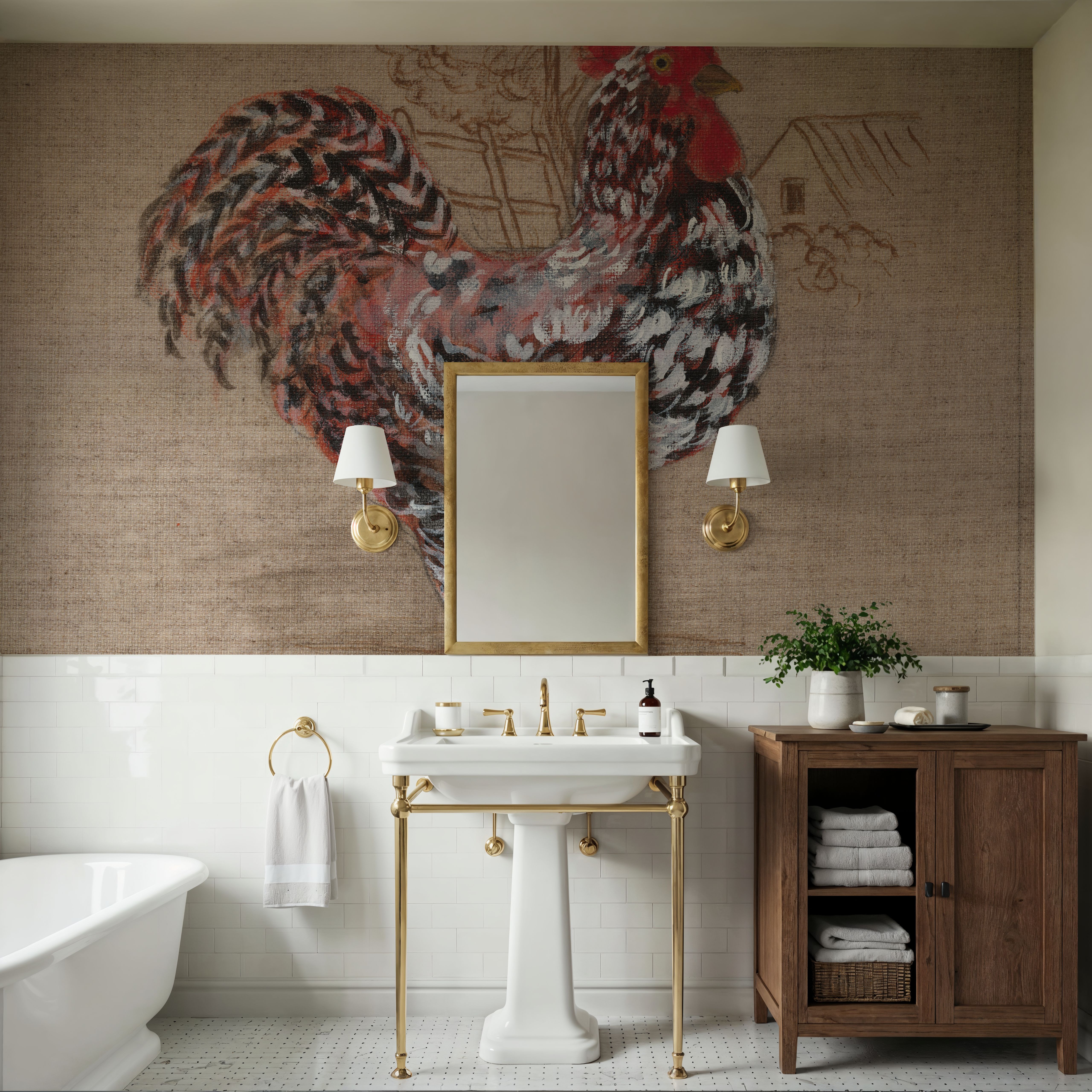 Toile Rooster I
