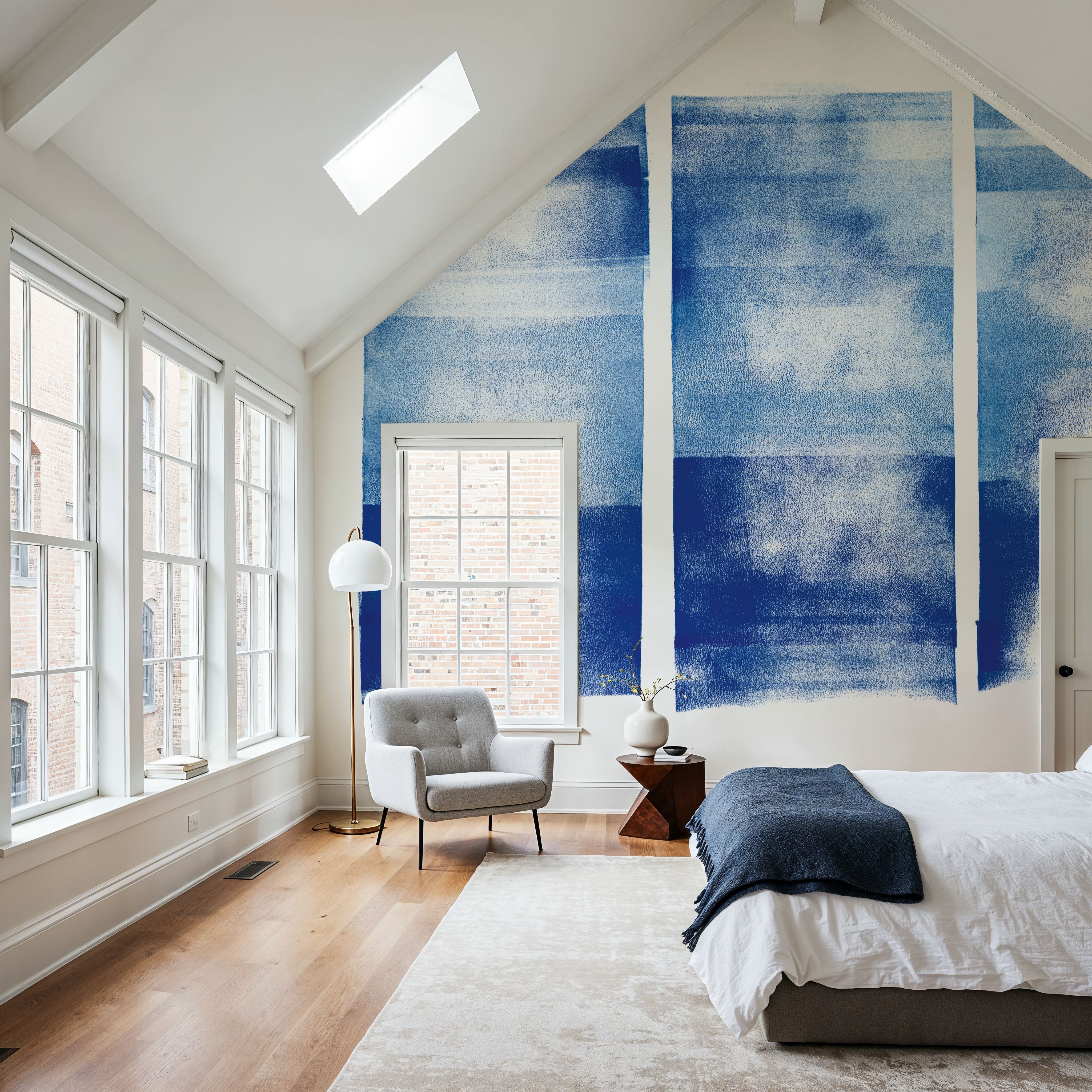 Blue Geometric Abstract